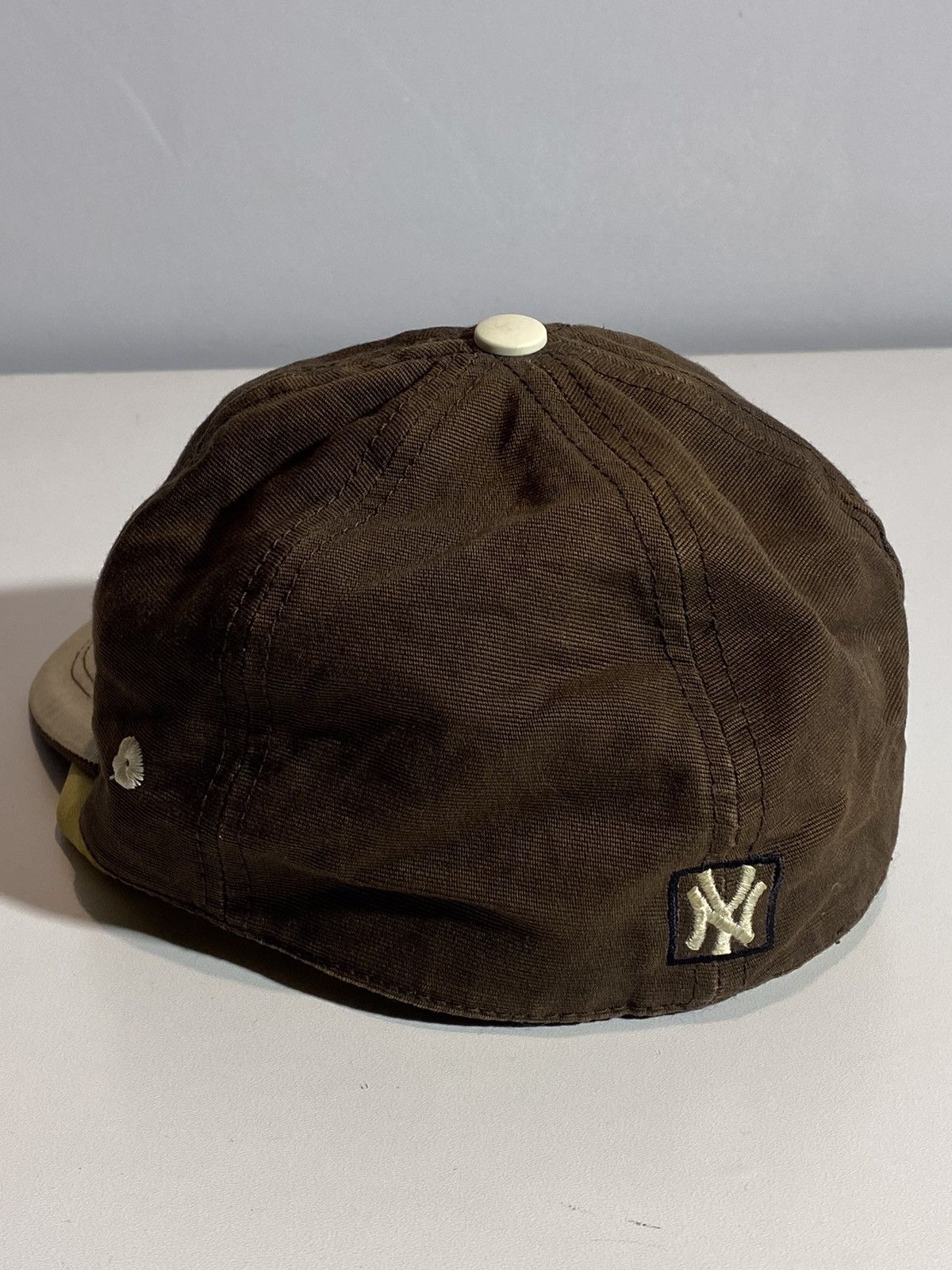 Vintage Vintage 90s New York Yankees hype y2k streetwear brown cap Size ONE SIZE - 7 Thumbnail