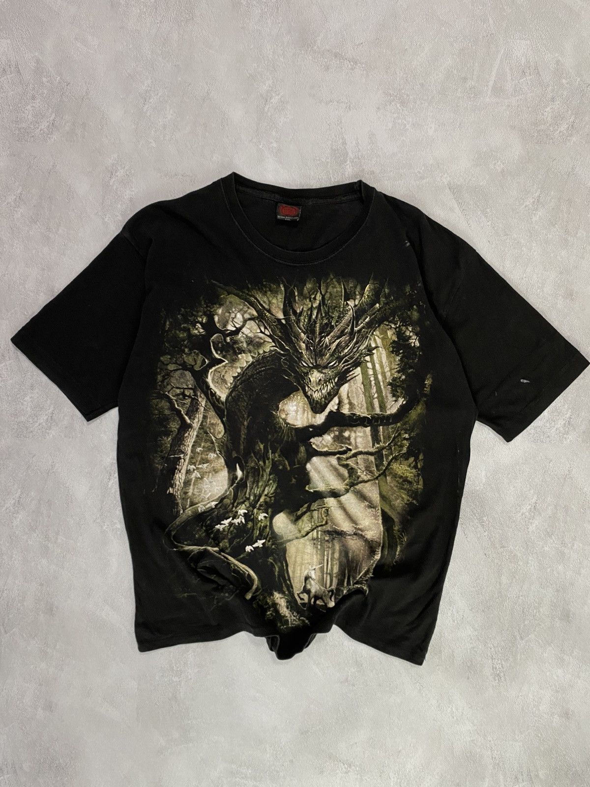 Band Tees 🧌Vintage T-Shirt 3D Dragon Size US XL / EU 56 / 4 - 1 Thumbnail