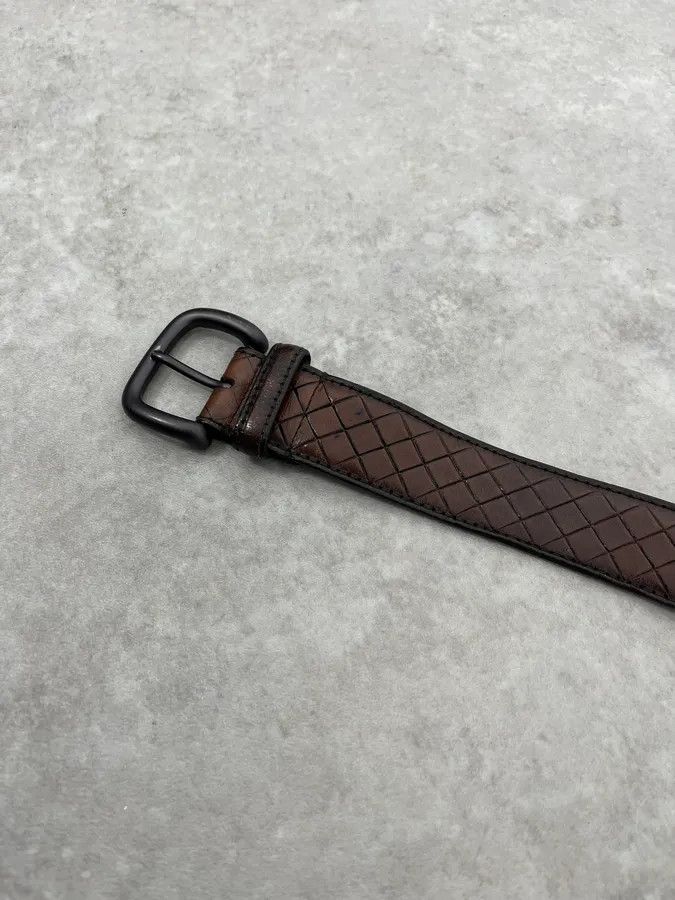 Bottega Veneta Bottega Veneta Brown Woven Leather Belt Size ONE SIZE - 6 Thumbnail