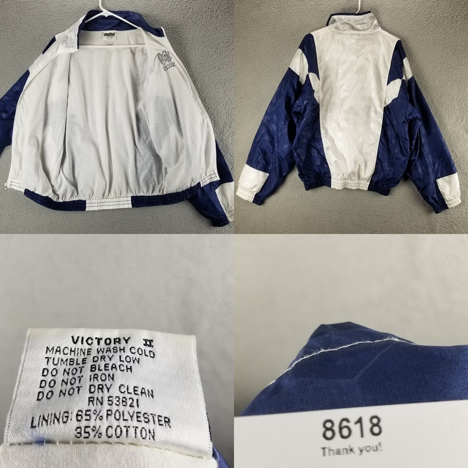 Vintage VINTAGE Notre Dame Fighting Irish Jacket Men XL Soccer All Over Print Mitre Wind Jacket Size US XL / EU 56 / 4 - 8 Thumbnail