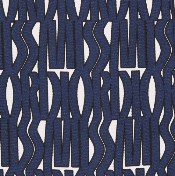 Dior o1w1db11225 451B28 Blouse in Navy Blue/White Size L / US 10 / IT 46 - 3 Thumbnail