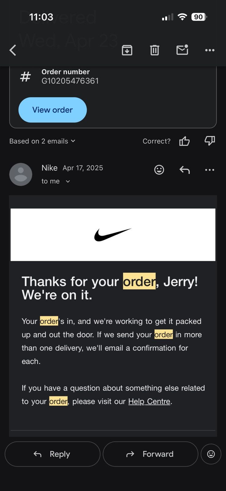 Nike Nike TN Windrunner Track Jacket (Grey / Volt / White) Size US S / EU 44-46 / 1 - 3 Thumbnail