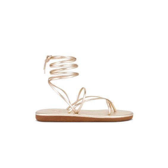 Ancient Greek Sandals Ancient Greek Sandals Gold Strappy Lace-Up Sandals Size US 7 / IT 37 - 2 Thumbnail