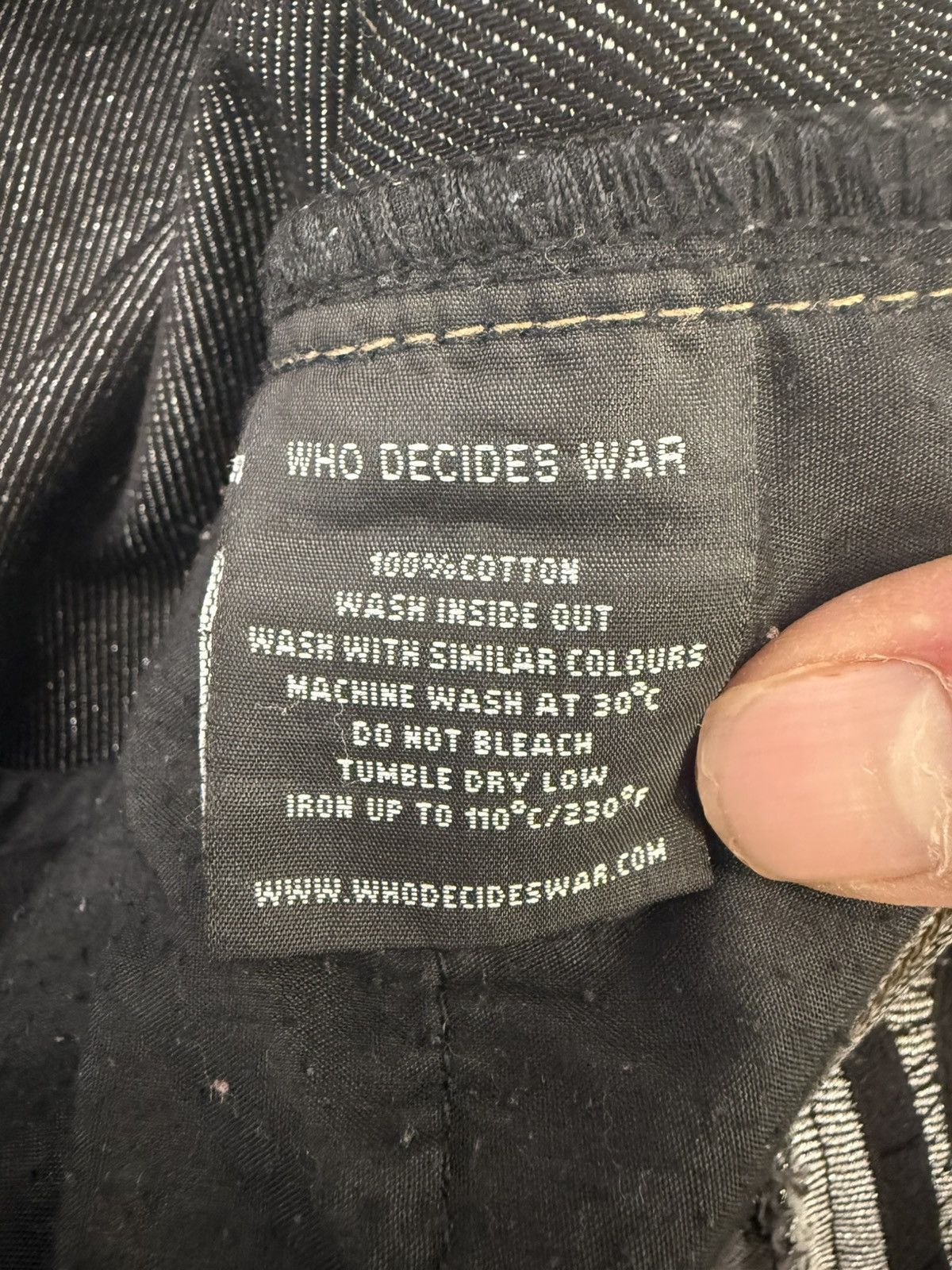 Who Decides War Who Decides War Vintage Grey Patch Jeans Size US 28 / EU 44 - 8 Thumbnail
