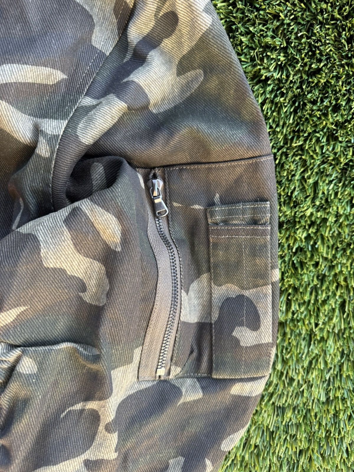 Richie Le Collection Bomber Flight Jacket Vintage Camo Size US S / EU 44-46 / 1 - 3 Thumbnail