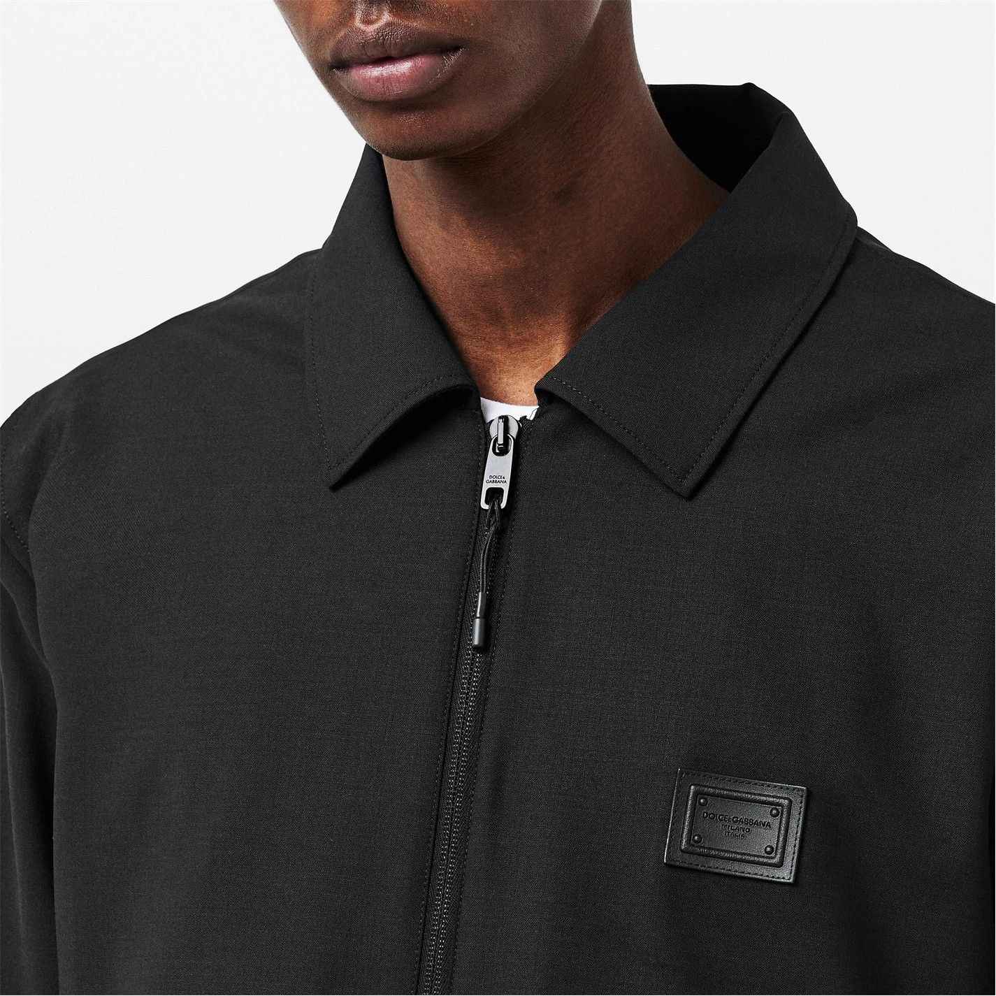 Dolce & Gabbana o1g2r1mq0426 Structured Ribbed Cuff Jacket in Nero Size US L / EU 52-54 / 3 - 5 Thumbnail