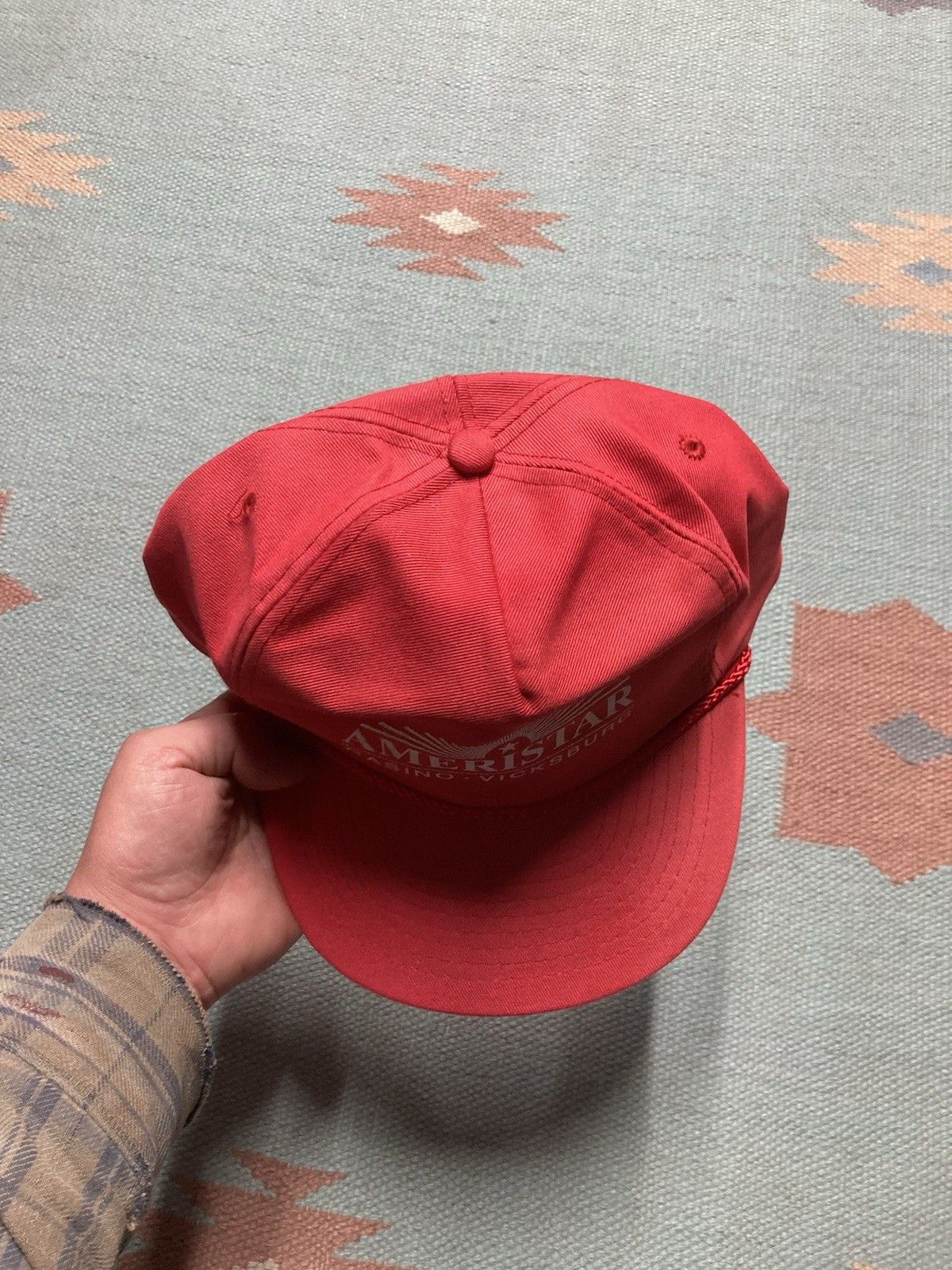 Vintage SnapBack hat Ameristar casino Vicksburg Mississippi gambling Size ONE SIZE - 3 Thumbnail