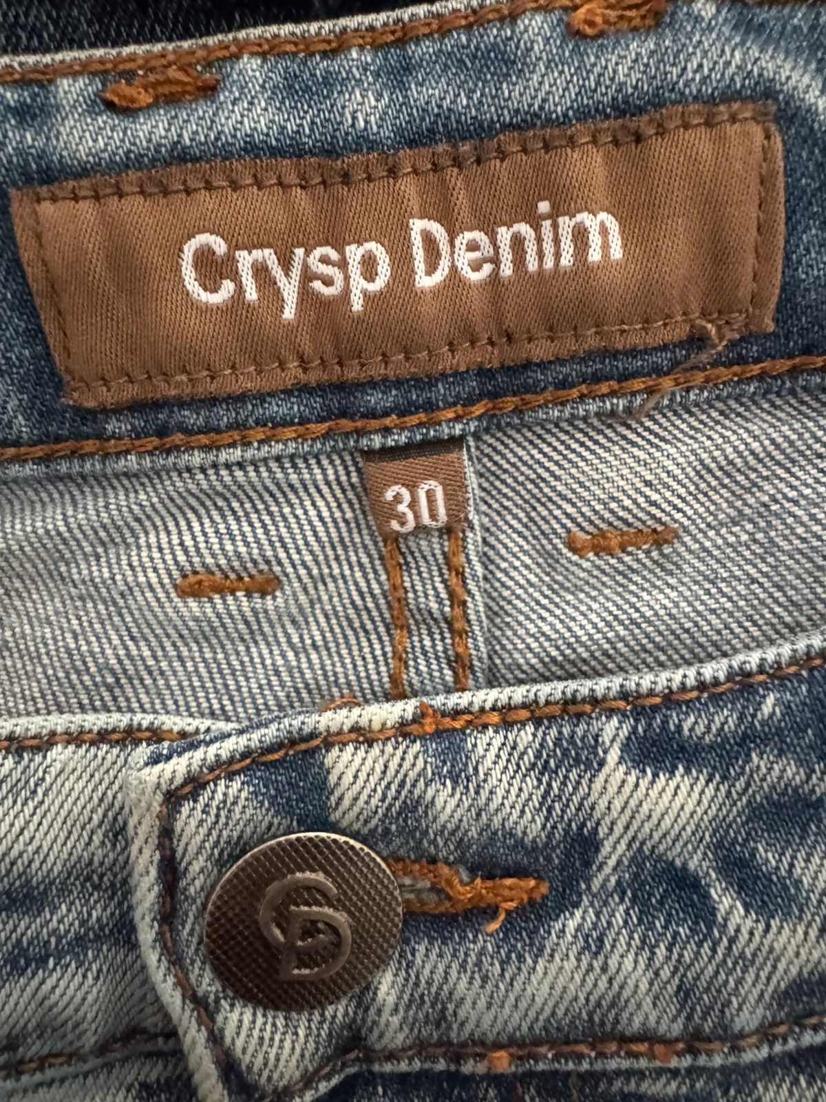 Crysp Denim Crysp Distressed Blue Biker Stitch Denim Size 30 Size US 30 / EU 46 - 12 Thumbnail