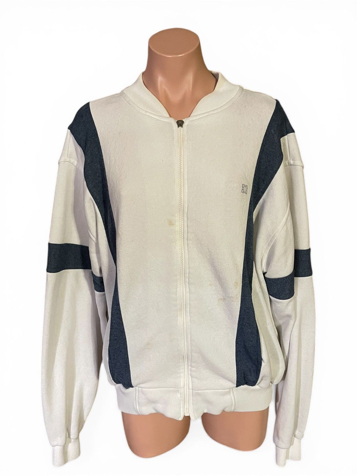 Givenchy Givenchy Vintage 80s Sport Jacket Navy White Stripe Size US L / EU 52-54 / 3 - 1 Thumbnail
