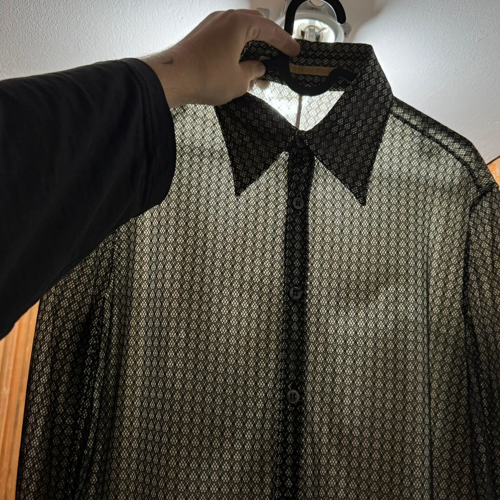 Carol Christian Poell S/S 1997 Carol Christian Poell double layered shirt nylon Size US M / EU 48-50 / 2 - 7 Thumbnail