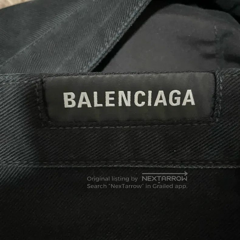 Balenciaga Balenciaga size M Black and gray washed loose wide-leg jea Size US 27 - 5 Thumbnail