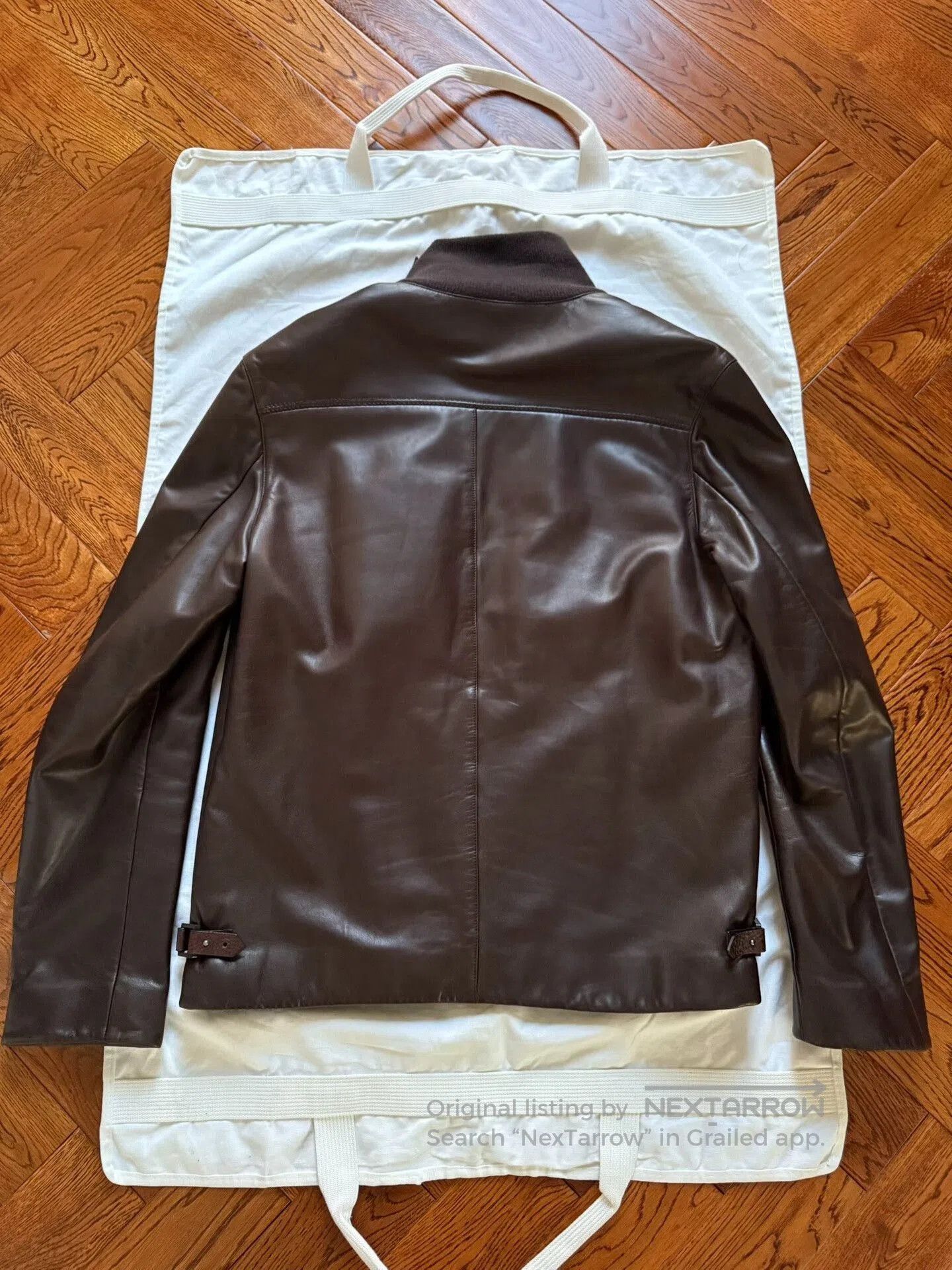 Malo Malo Men's Leather Jacket. Size US M / EU 48-50 / 2 - 2 Thumbnail