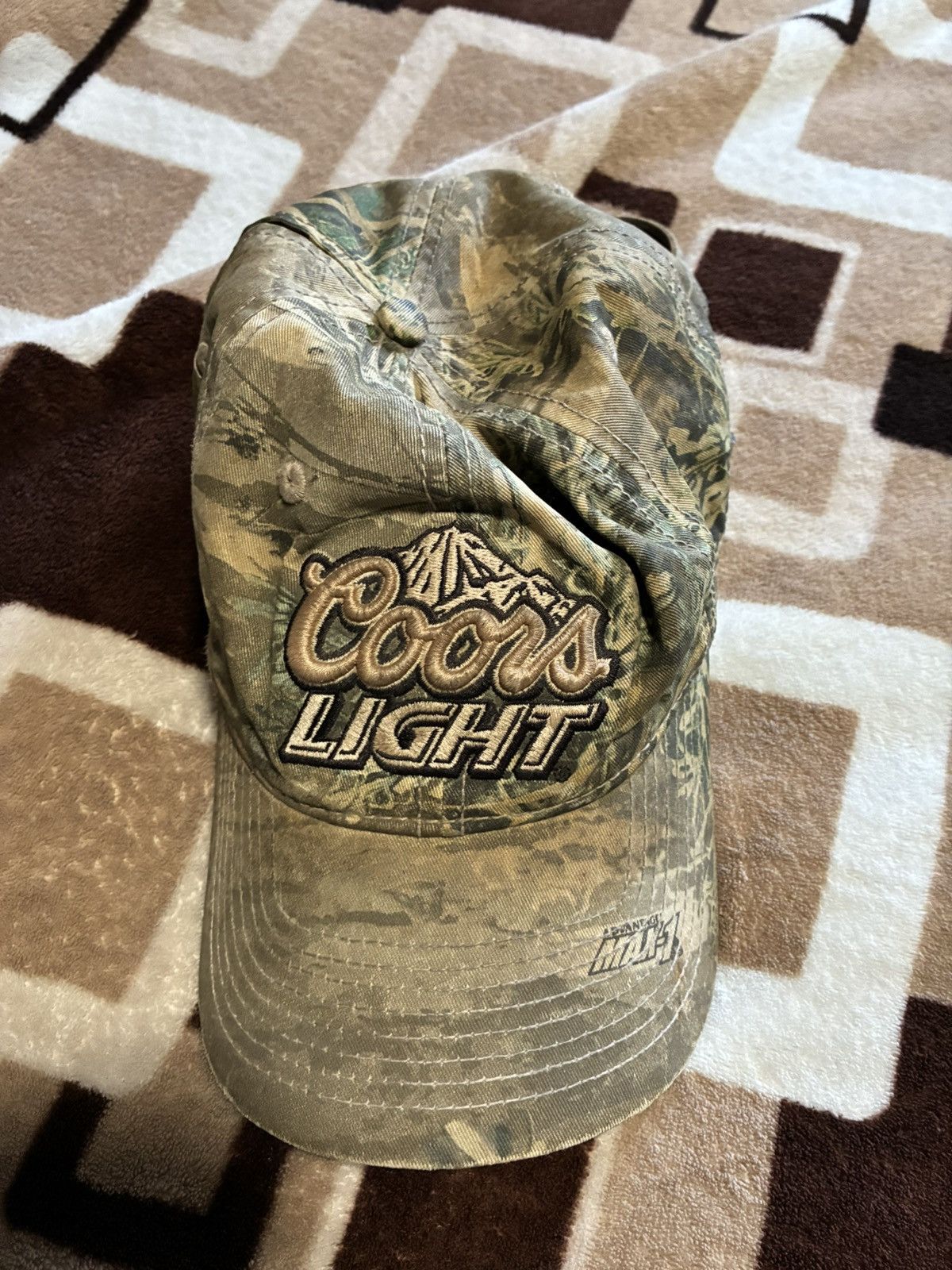Vintage Coors Light Vintage Camo Hat Size ONE SIZE - 1 Thumbnail