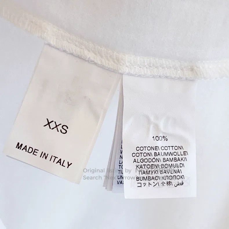 Brunello Cucinelli Brunello Cucinelli Beaded Lettering Minimalist White T-Shi Size XXS / US 00 / IT 34 - 8 Thumbnail