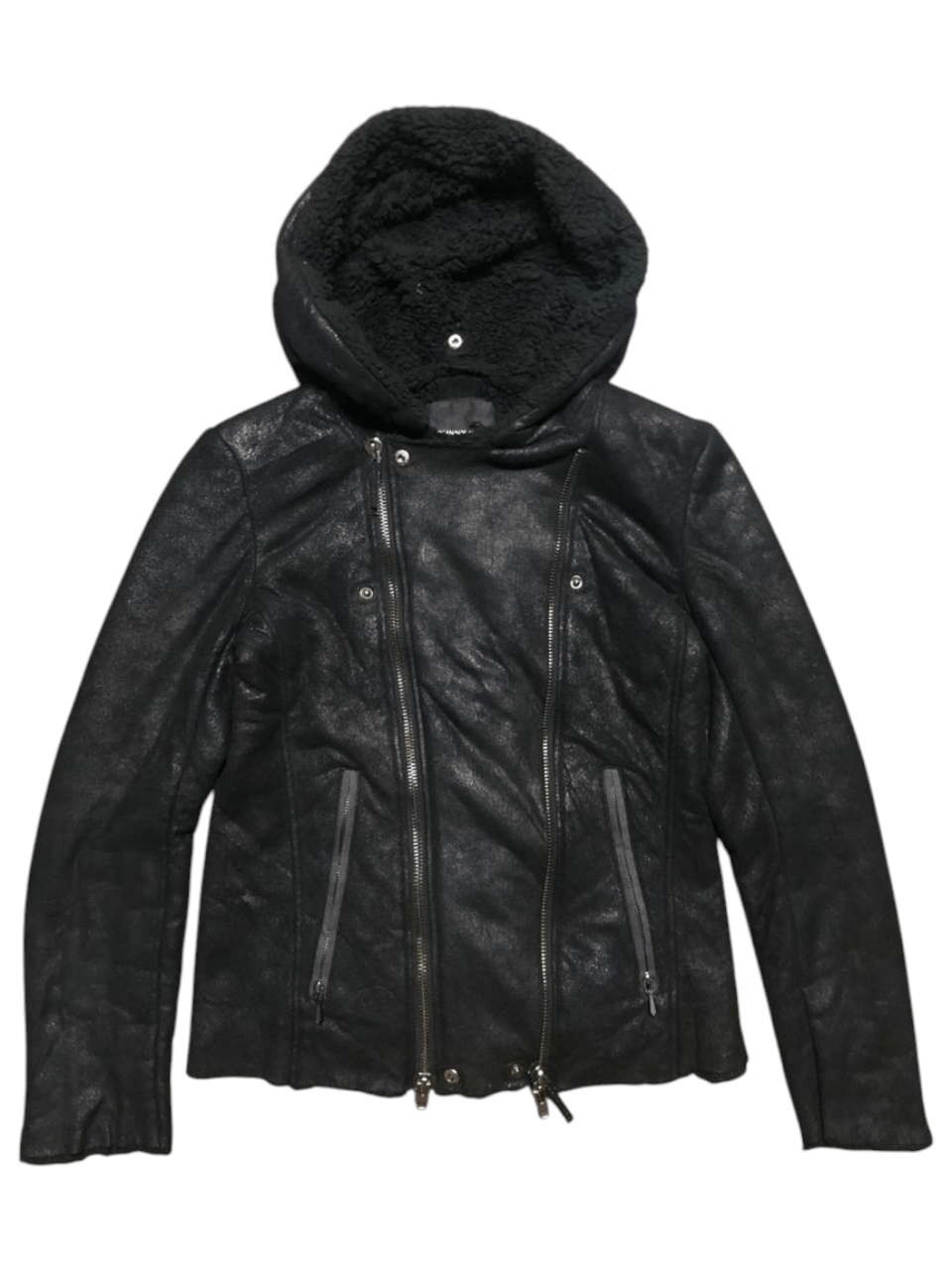 ジャケット・アウター Johnny wolf riders leather jacket hoodie Johnny wolf riders leather jacket hoodie