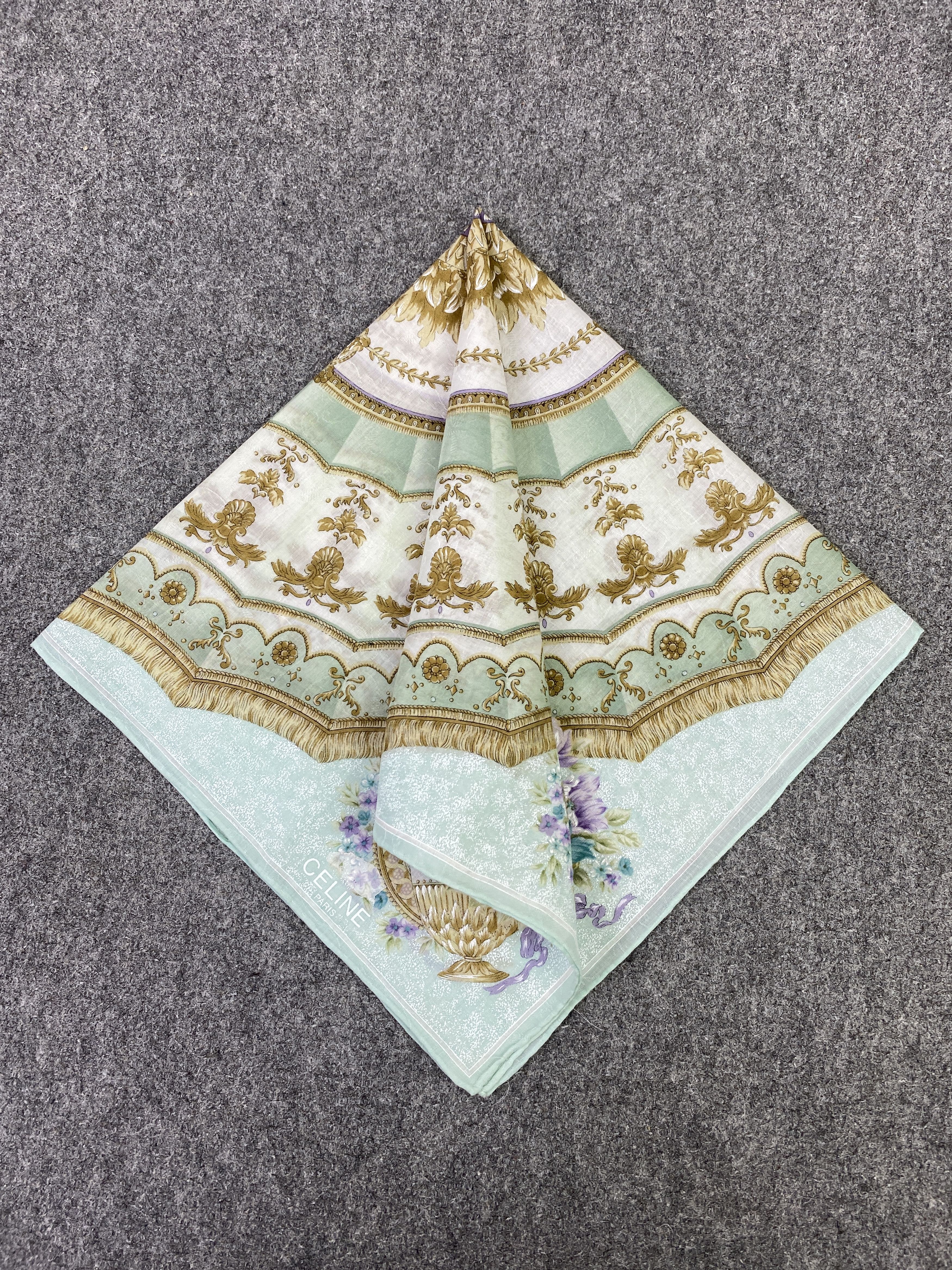 Celine Vintage Celine Handkerchief / Neckerchief KT0116 Size ONE SIZE - 3 Thumbnail