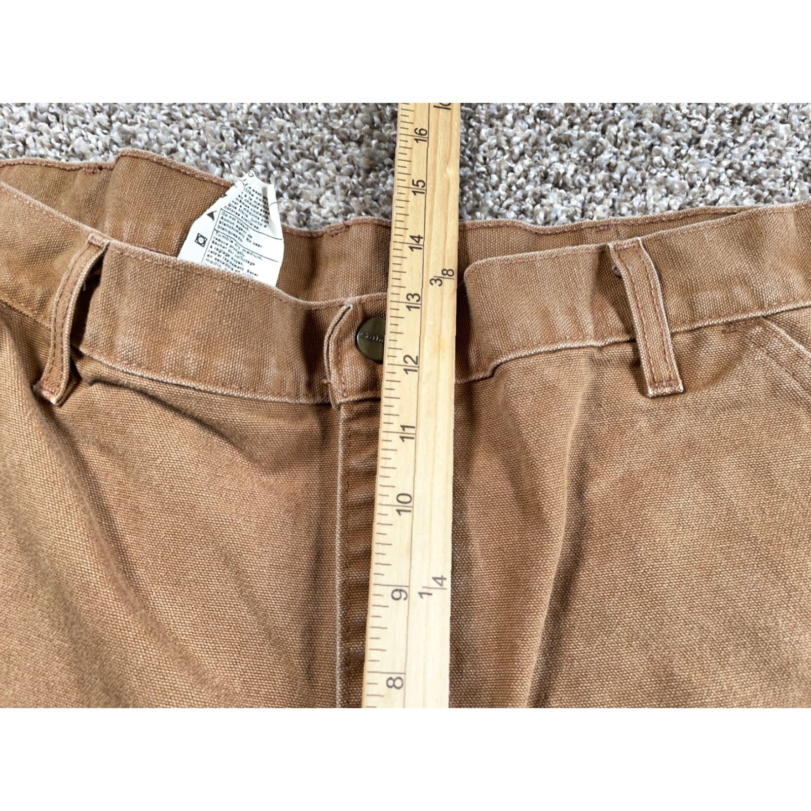 Carhartt VINTAGE Carhartt Pants Carpenter Canvas Men's 38 x 30 Brown USA Made Size US 38 / EU 54 - 7 Thumbnail