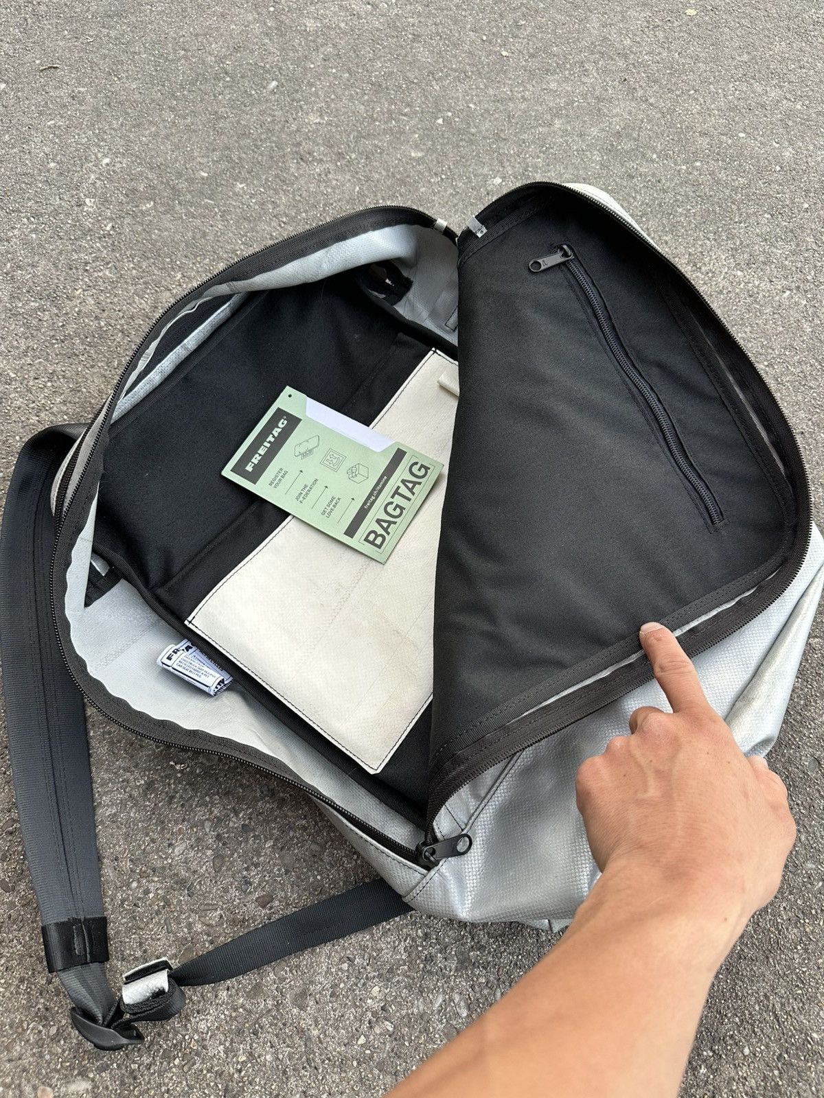 Freitag FREITAG F306 Hazzard Silver Tarp Recycled Backpack BRAND NEW Size ONE SIZE - 5 Thumbnail