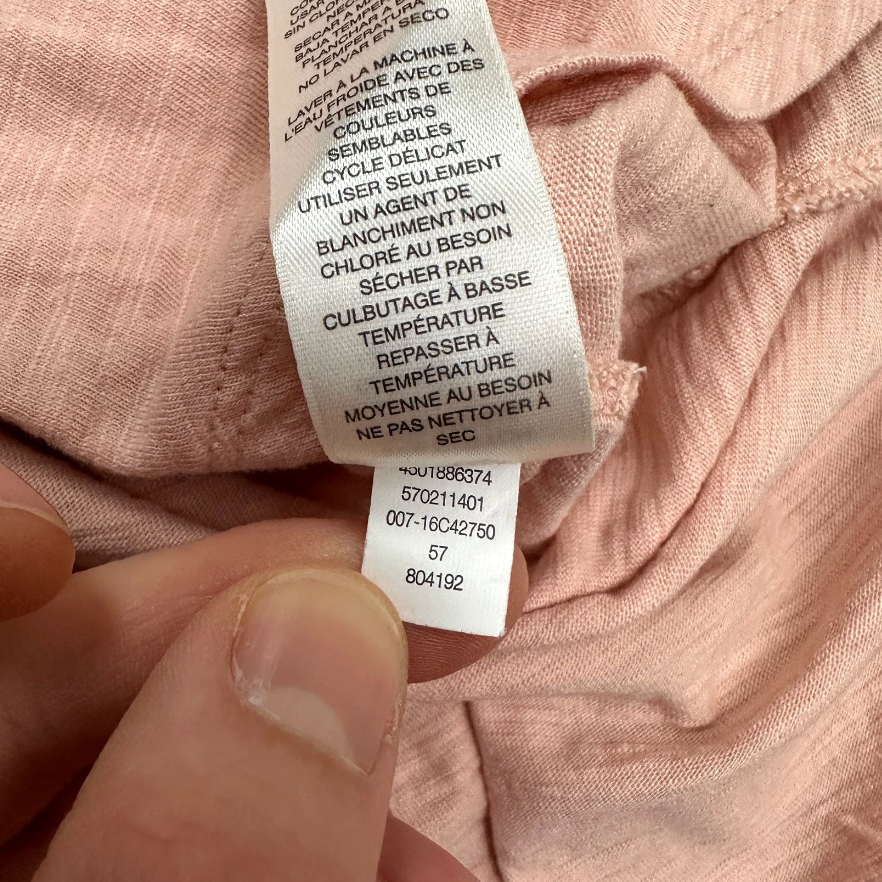 Vintage CHICO'S T-Shirt Womens Long Sleeve Cotton Blend Orange 0 Peach Round Neck Casual Tee S Regular Size Ladies Classic/Outdoor 90s? (No, avoid 90s) Size S / US 4 / IT 40 - 7 Thumbnail