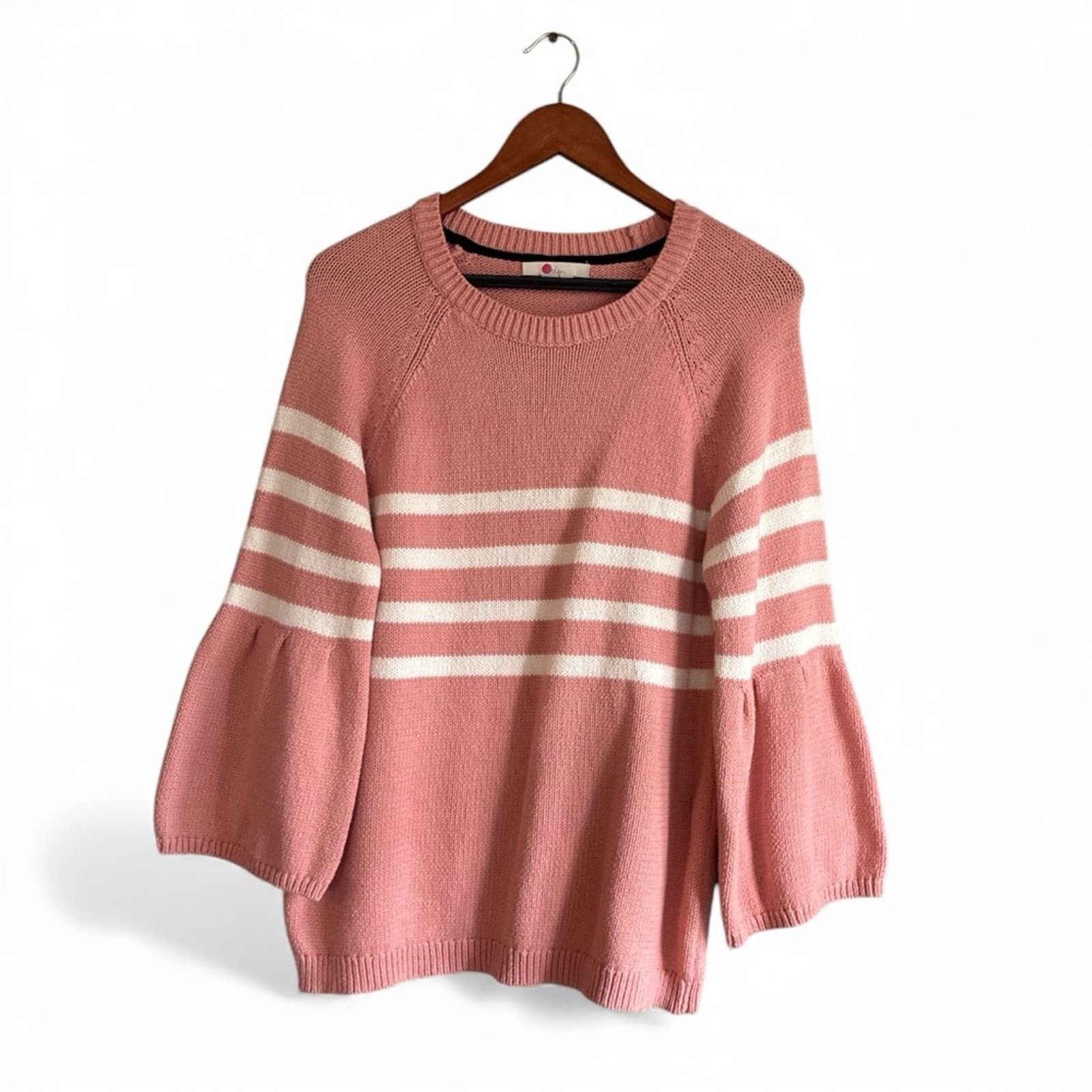 Boden Boden Arianna Jumper striped bell sleeve sweater Size L / US 10 / IT 46 - 3 Thumbnail