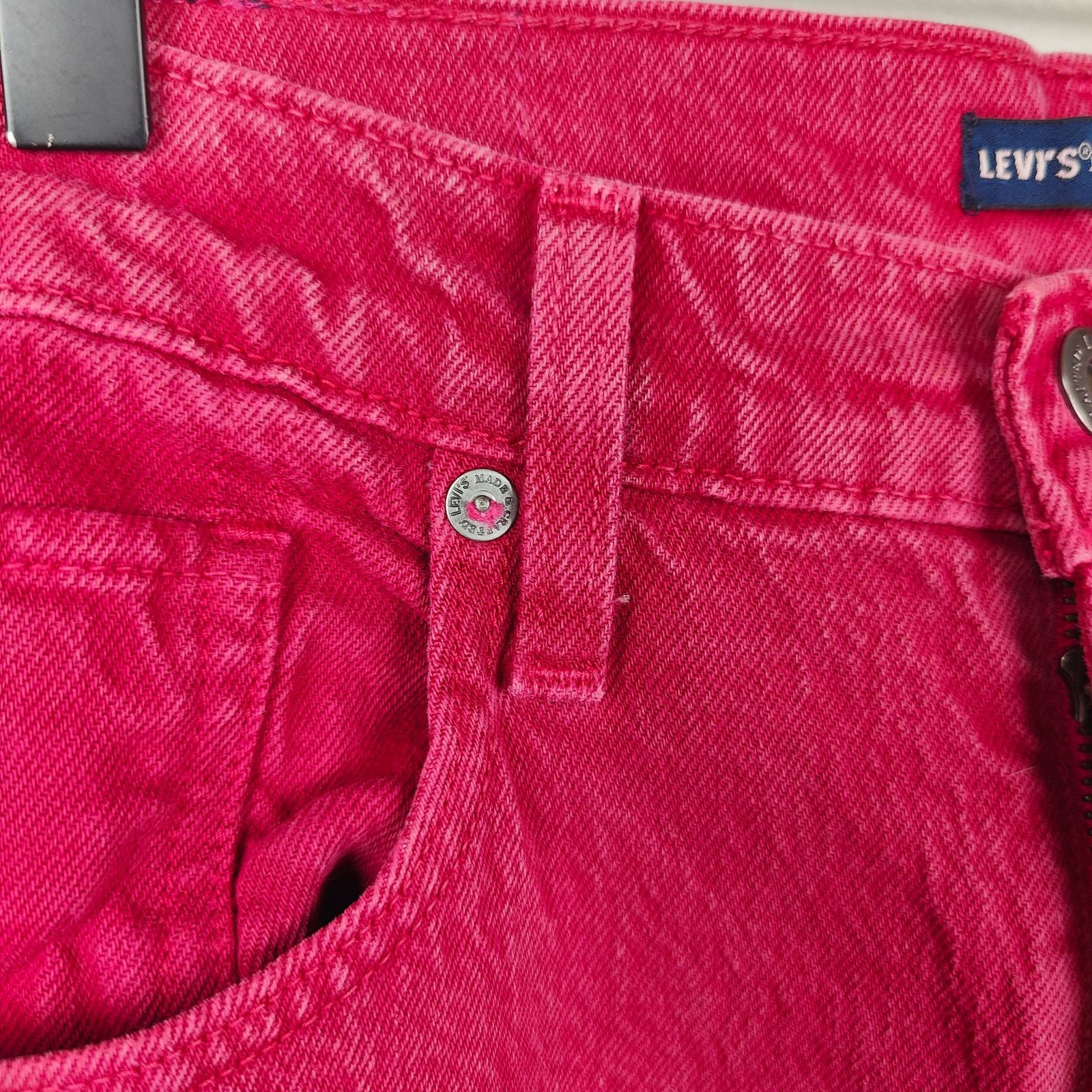 Levi's Levi's Made and Crafted 502 Jeans Mens 30x34 Red Pink Pink Size US 30 / EU 46 - 5 Thumbnail