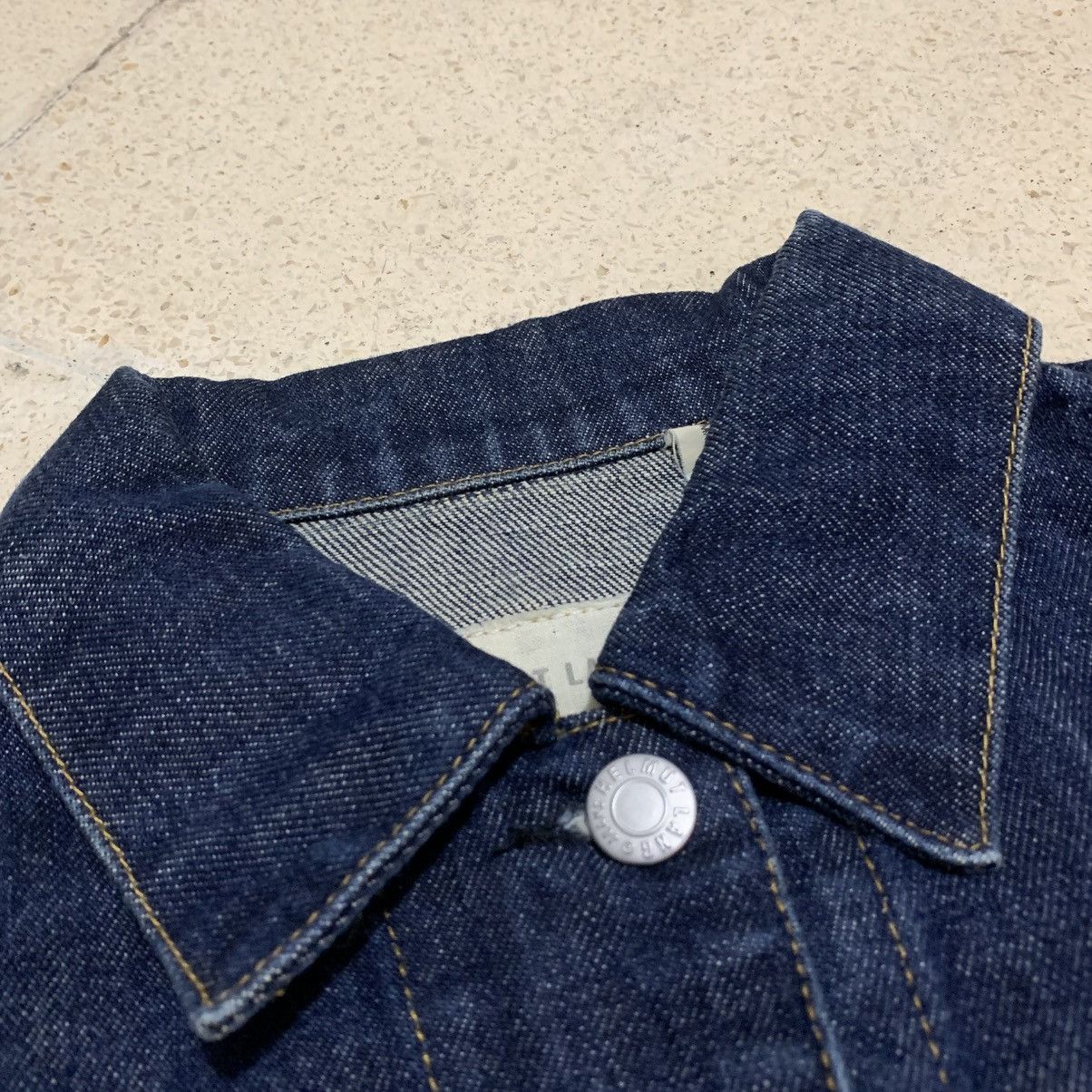Helmut Lang 2000s Helmut Lang Denim Jacket Indigo Blue Size XS / US 0-2 / IT 36-38 - 7 Thumbnail