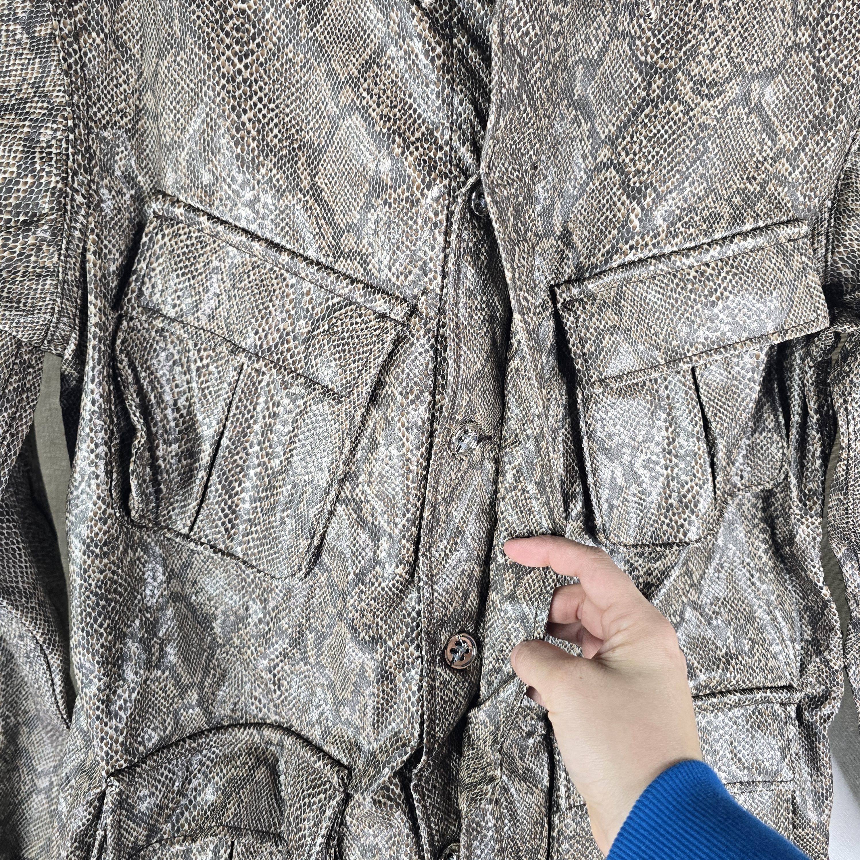 Seventh Heaven Seventh Heaven Mens XL Faux Snake Cross Jacket Ken Carson Size US XL / EU 56 / 4 - 7 Thumbnail