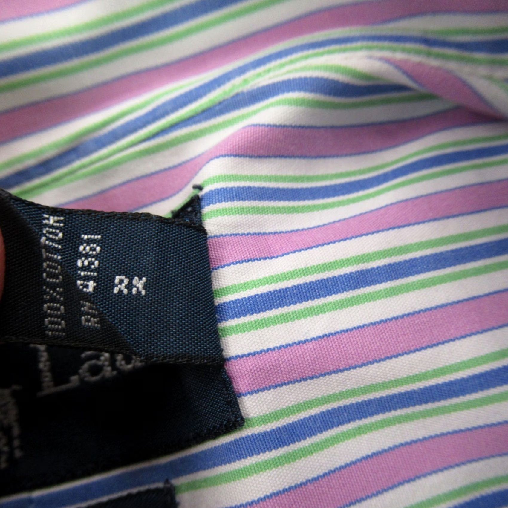 Polo Ralph Lauren Ralph Lauren Shirt Mens 16.5 Long Sleeve Button Front Stripes Classic Fit Shirt Size US L / EU 52-54 / 3 - 5 Thumbnail