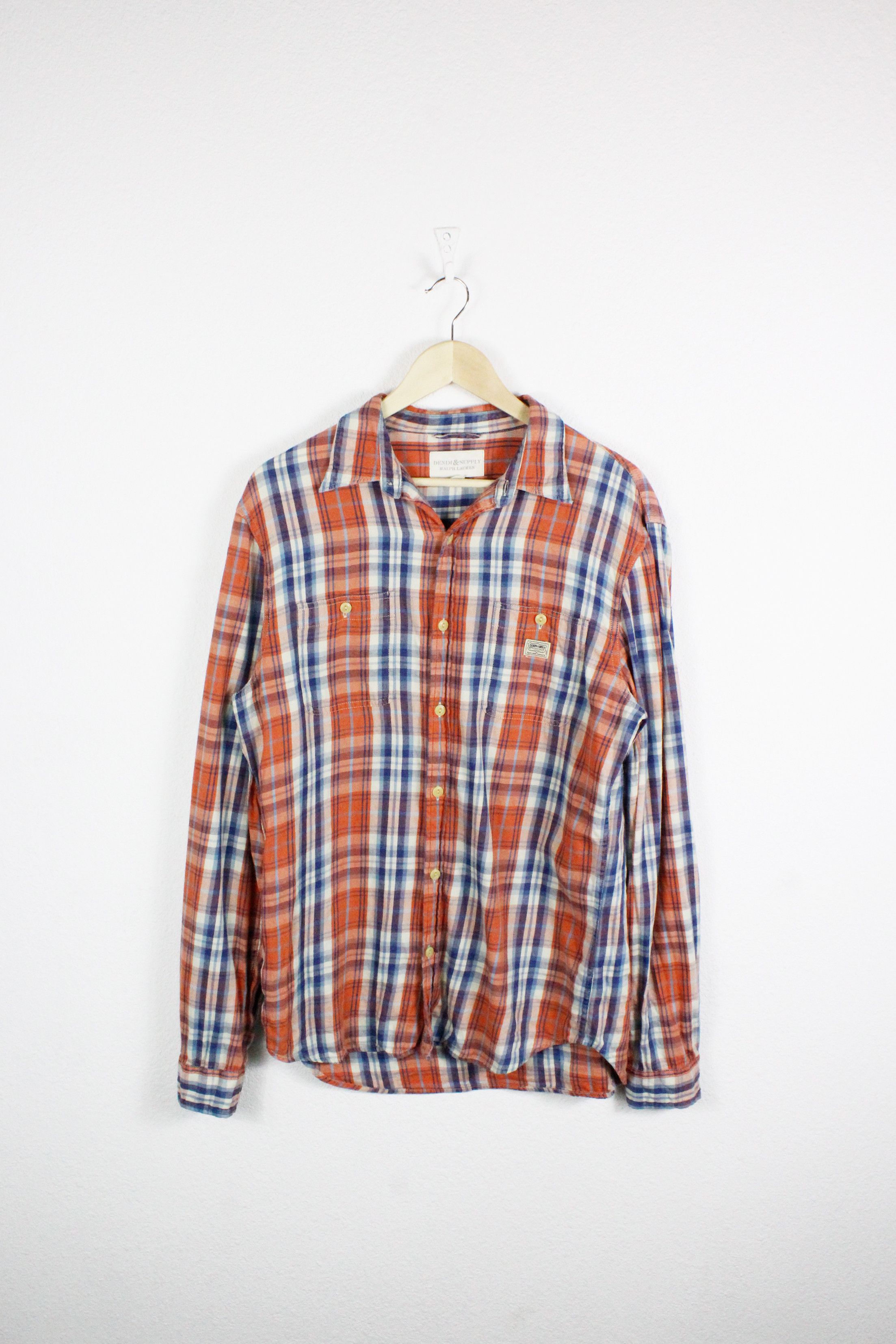 Polo Ralph Lauren Denim Supply Ralph Lauren Plaid Check Flannel Shirt Size US L / EU 52-54 / 3 - 1 Thumbnail