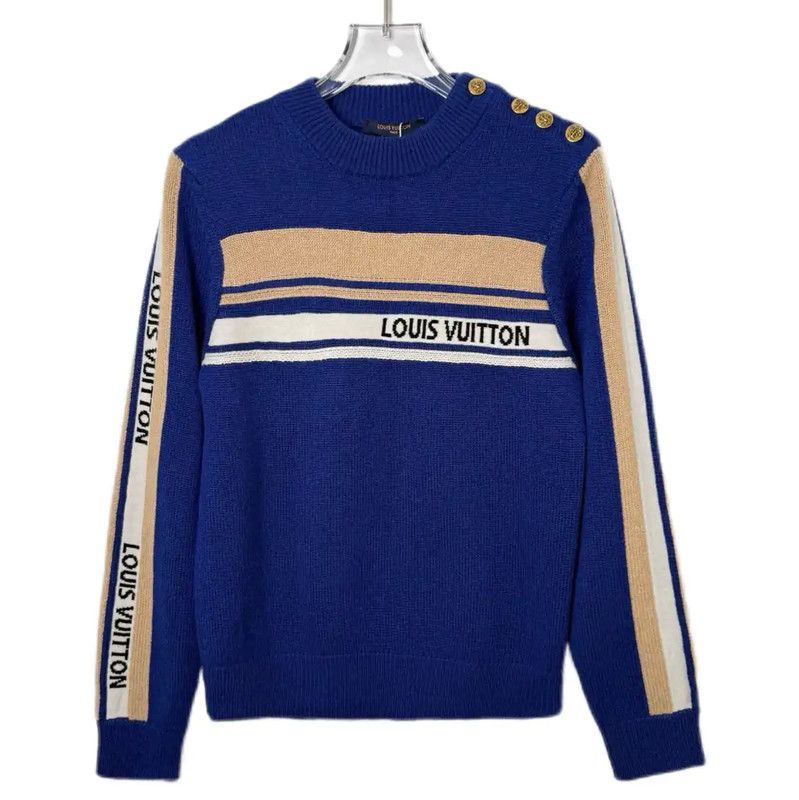 Louis Vuitton Blue Cotton Blend Women's Sweater 0089
