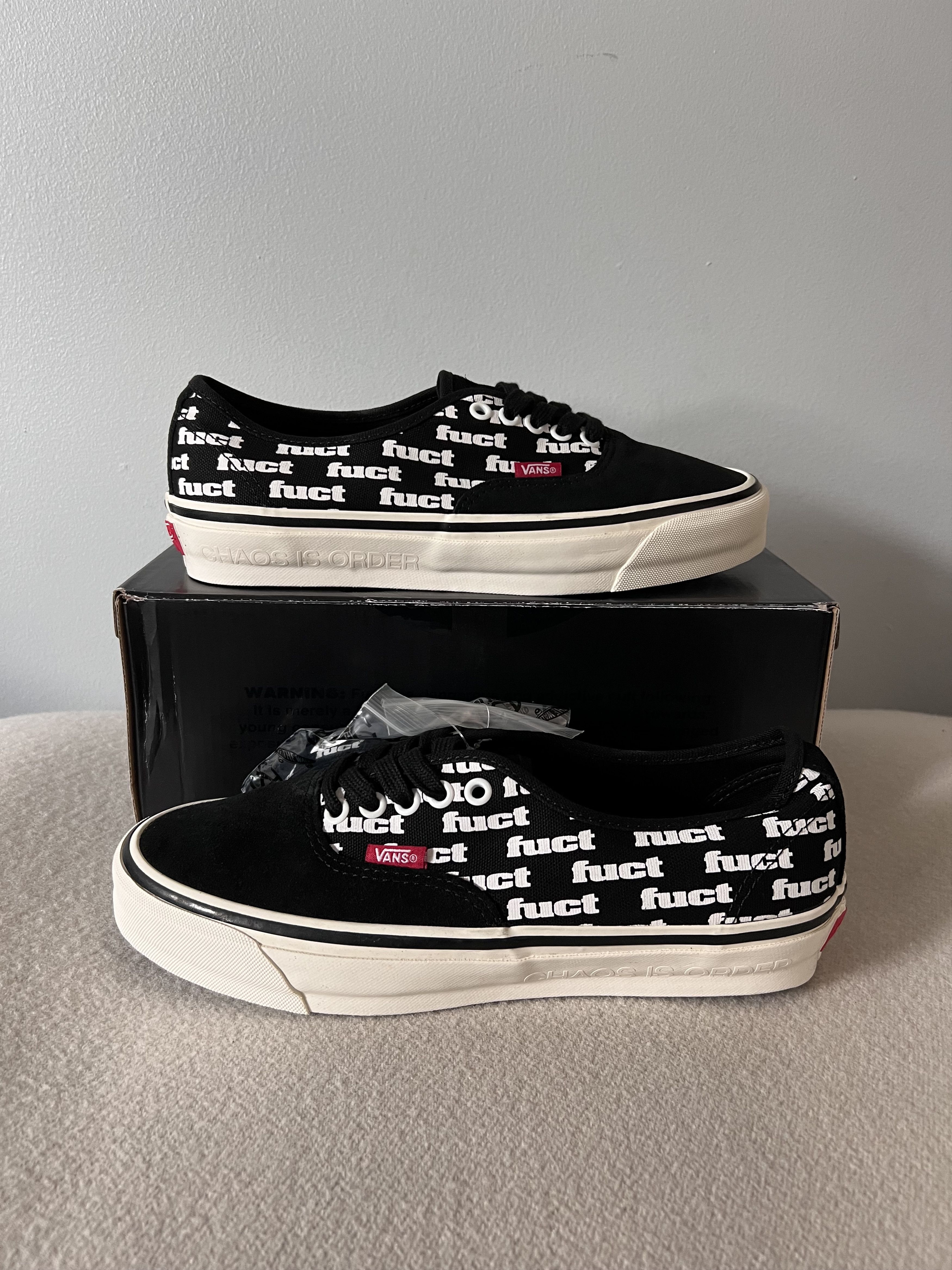 FUCT × Slam Jam × Vans Fuct Vans Lx Authentic Reissue 44 in Black Size US 8.5 / EU 41-42 - 2 Thumbnail