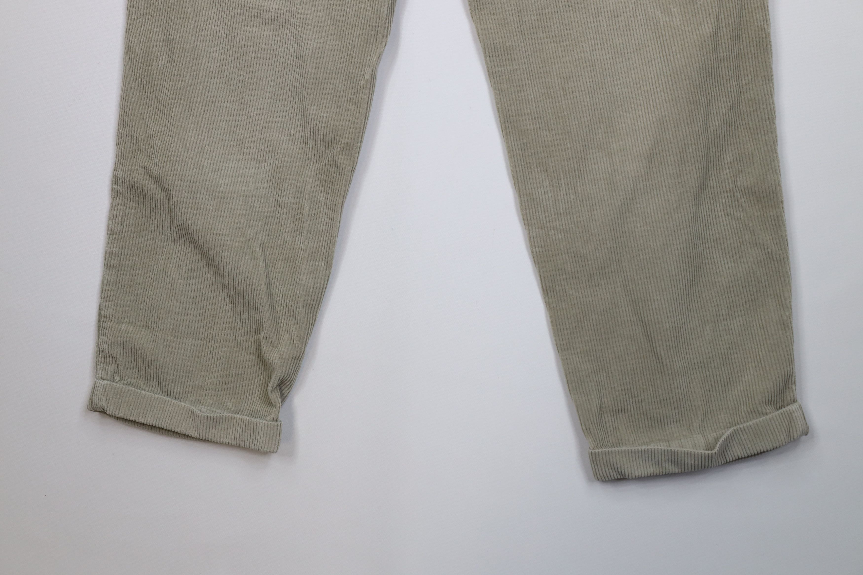 Gap Vintage 90s Gap Relaxed Cuffed Wide Leg Corduroy Pants Gray Size US 36 / EU 52 - 10 Thumbnail