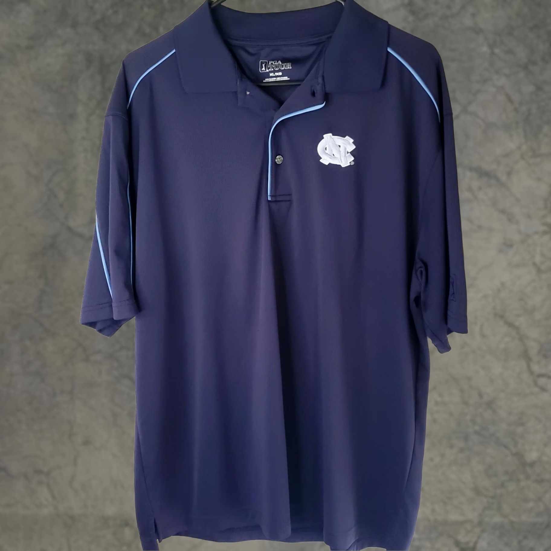 PGA Tour PGA Tour Blue Polo Shirt Men's XL Short Sleeve North Carolina Tarhills Logo Golf Size US XL / EU 56 / 4 - 1 Thumbnail