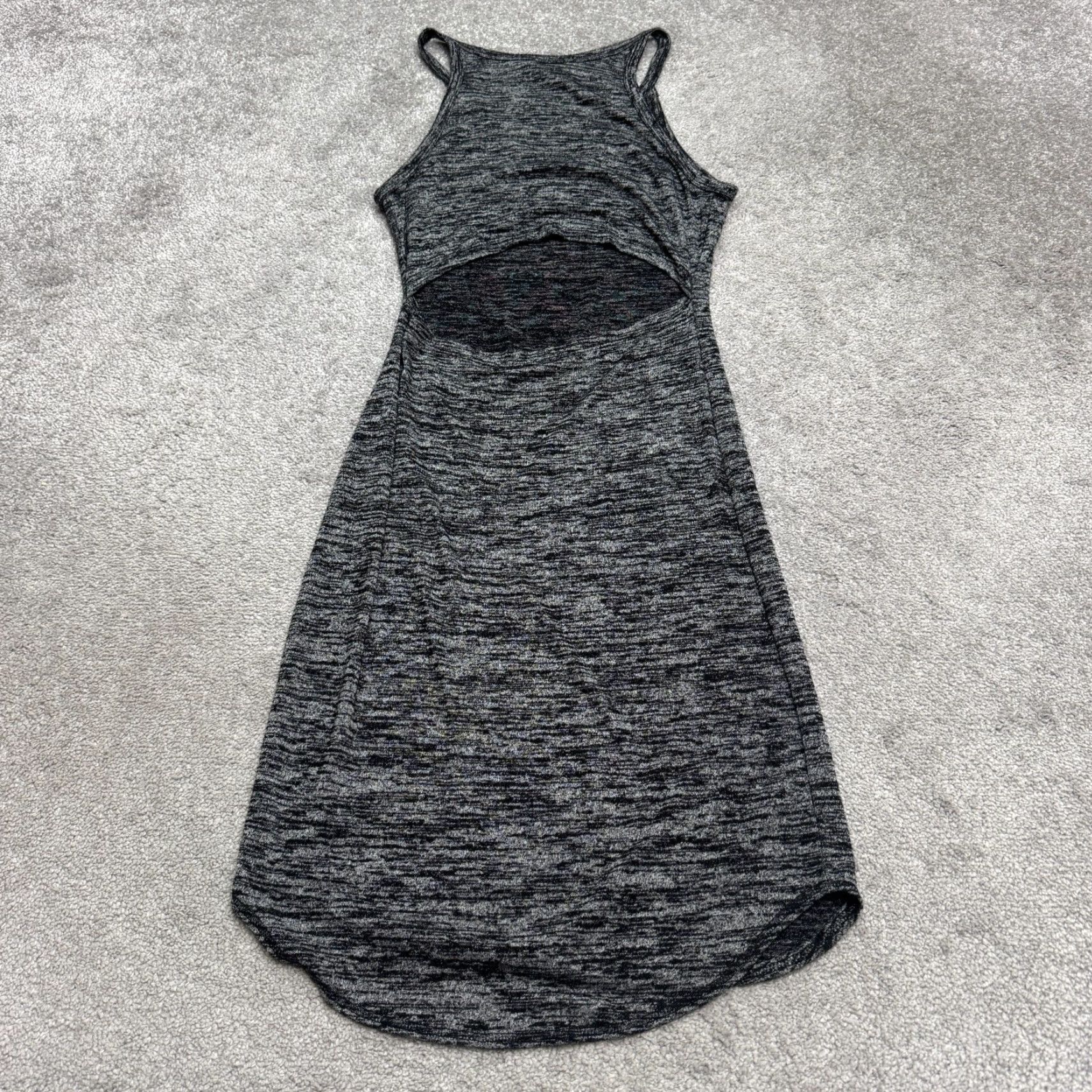 Aritzia Aritzia Wilfred Free Yasmin Cutout Knit Midi Dress Womens Medium Heather Halter Dress Size M / US 6-8 / IT 42-44 - 3 Thumbnail