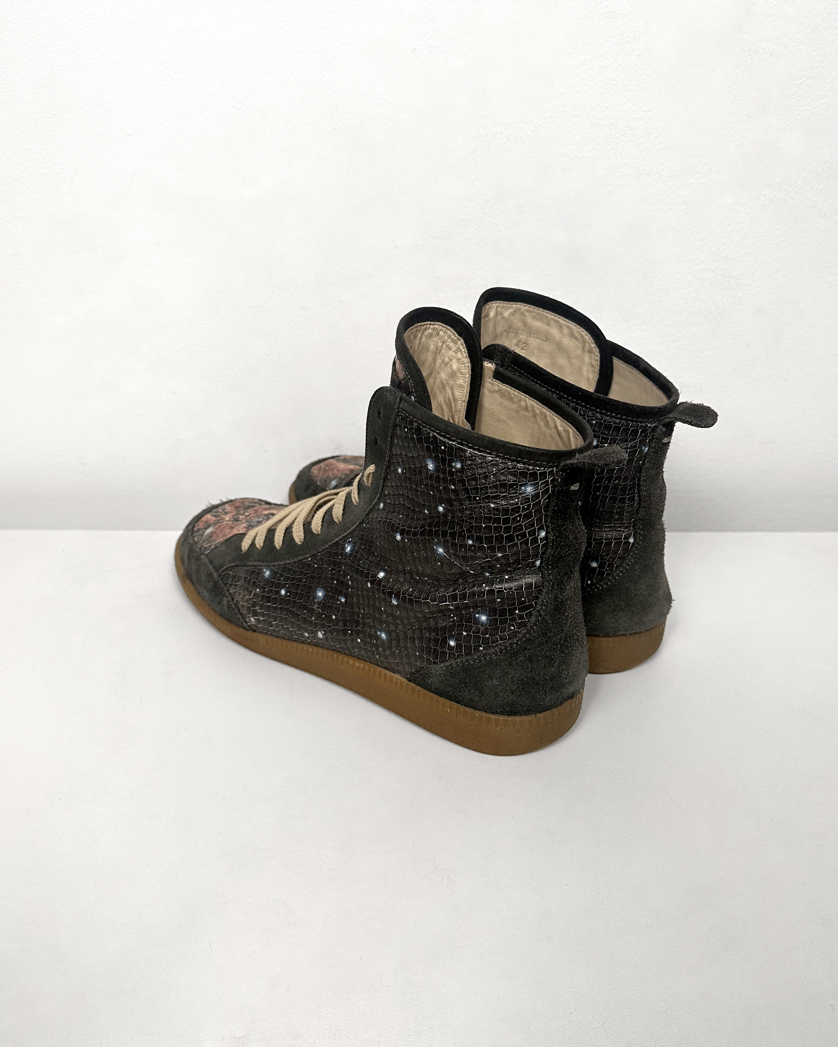 Maison Margiela Maison Margiela Snakeskin Python Galaxy High Top Sneakers Size US 9 / EU 42 - 2 Thumbnail