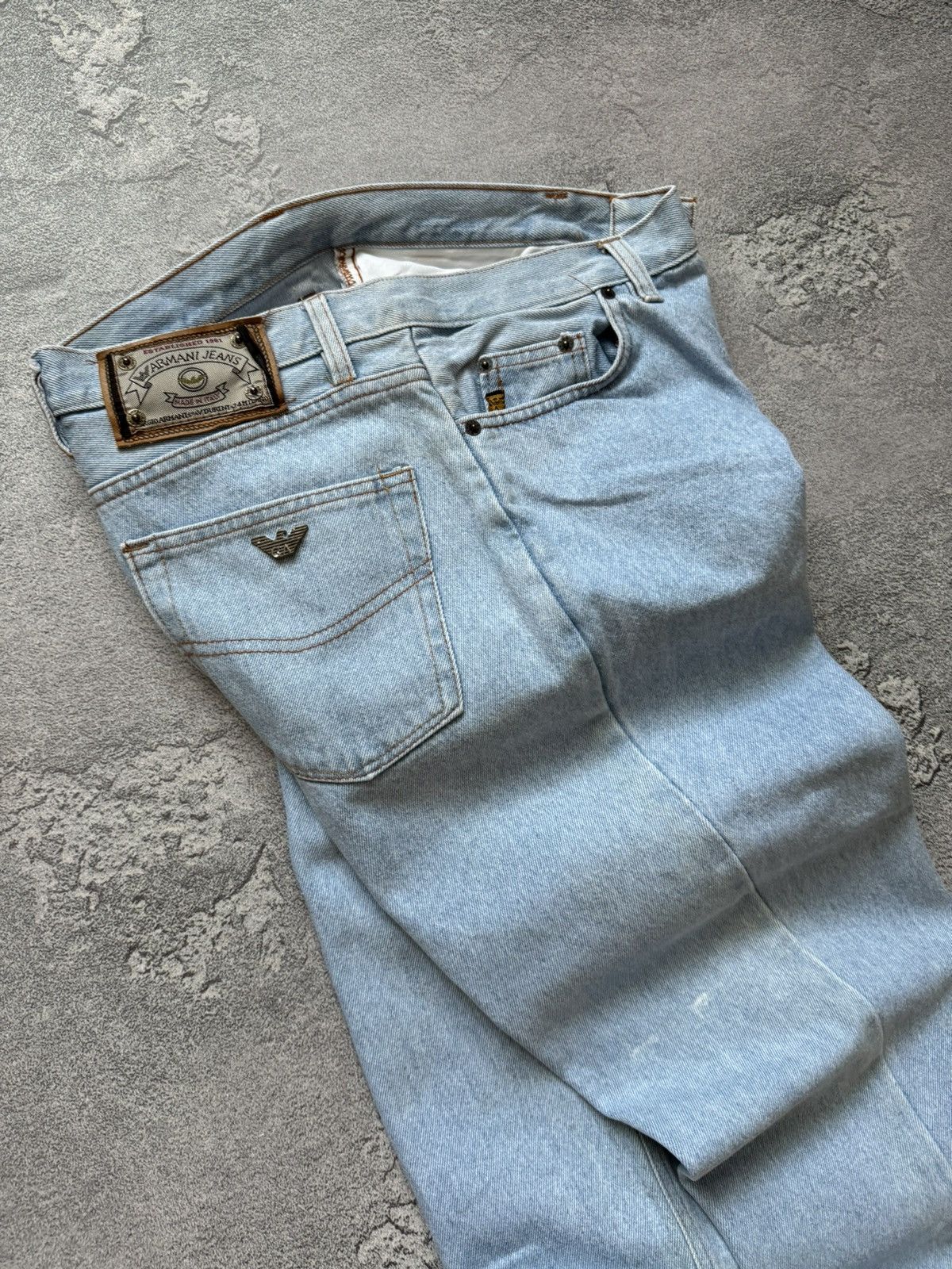 Armani × Emporio Armani × Giorgio Armani Armani Jeans 30/32 denim pant jean trouser chino vintage Size US 30 / EU 46 - 15 Thumbnail