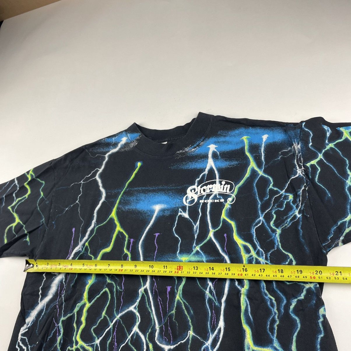 Vintage Vintage 90s Lightning All Over Print Wild Oats AOP Shirt M Size US L / EU 52-54 / 3 - 6 Thumbnail