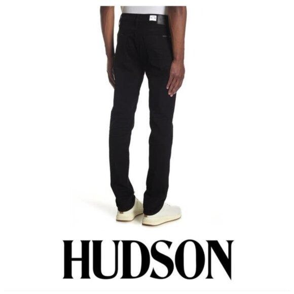 Hudson Hudson Jeans Mens Black Denim Blake Slim Fit Straight Leg Je Size US 30 / EU 46 - 10 Thumbnail