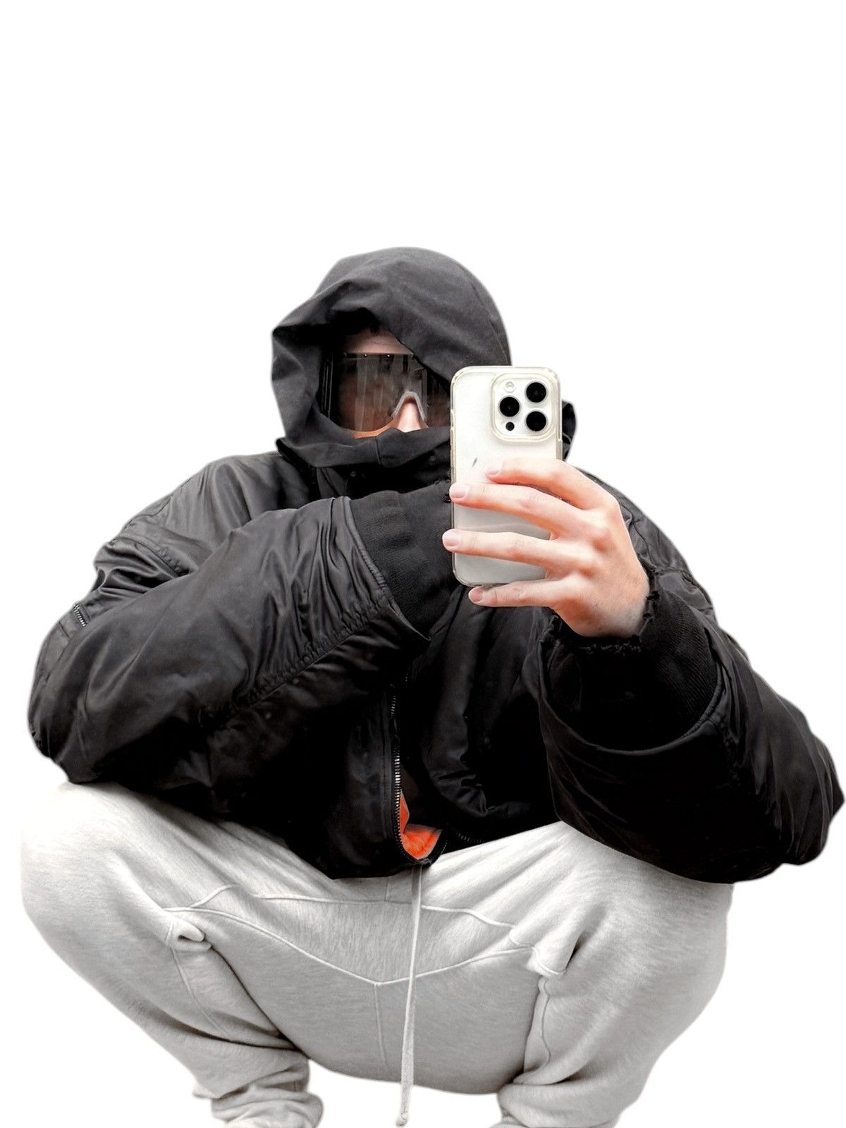 Balenciaga 2024 Incognito Silk Padded Bomber Shirt Hoodie Size US S / EU 44-46 / 1 - 5 Thumbnail