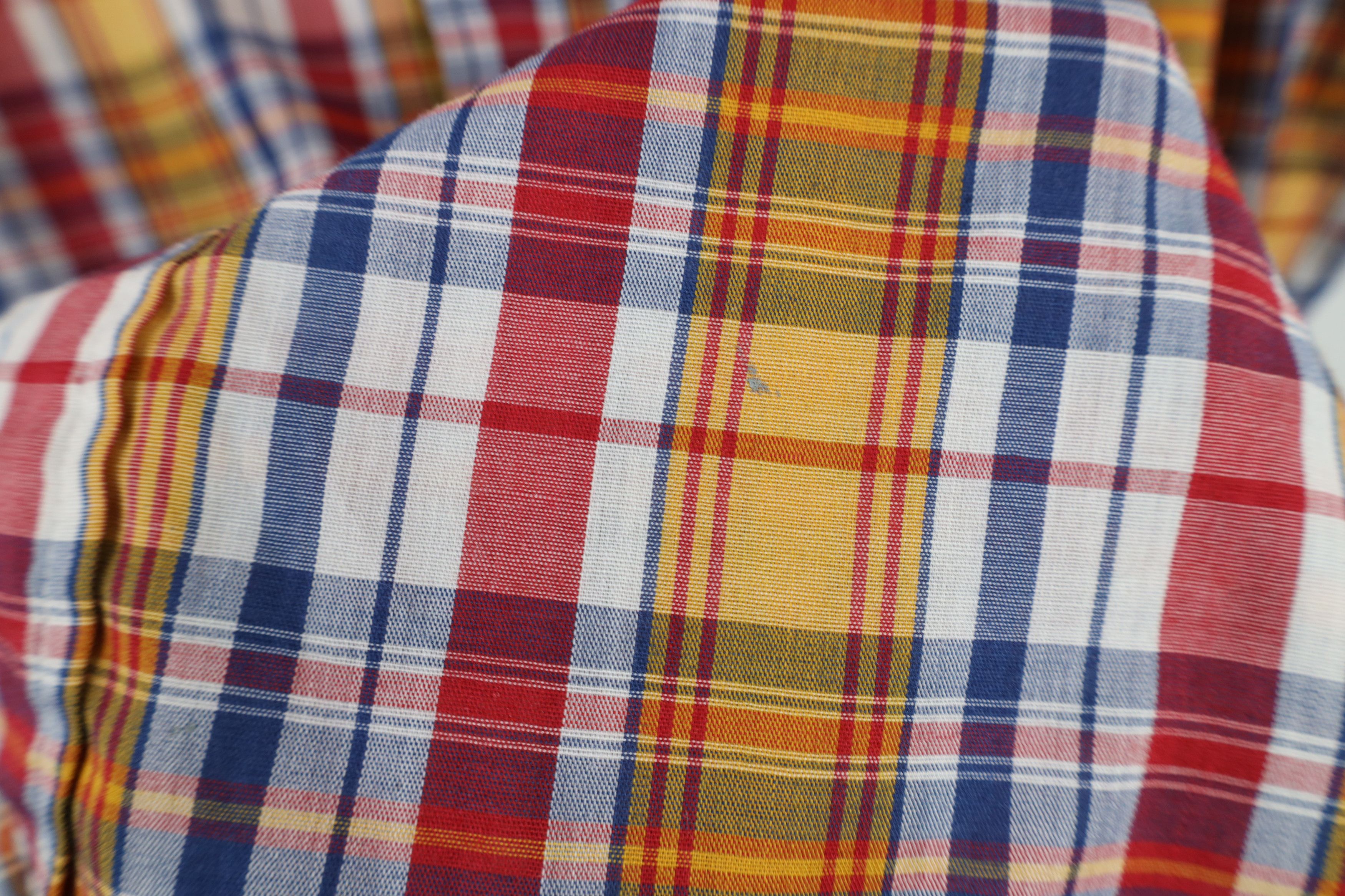 Vintage Vintage 70s Streetwear Cowboy Button Shirt Rainbow Plaid Size US L / EU 52-54 / 3 - 4 Thumbnail