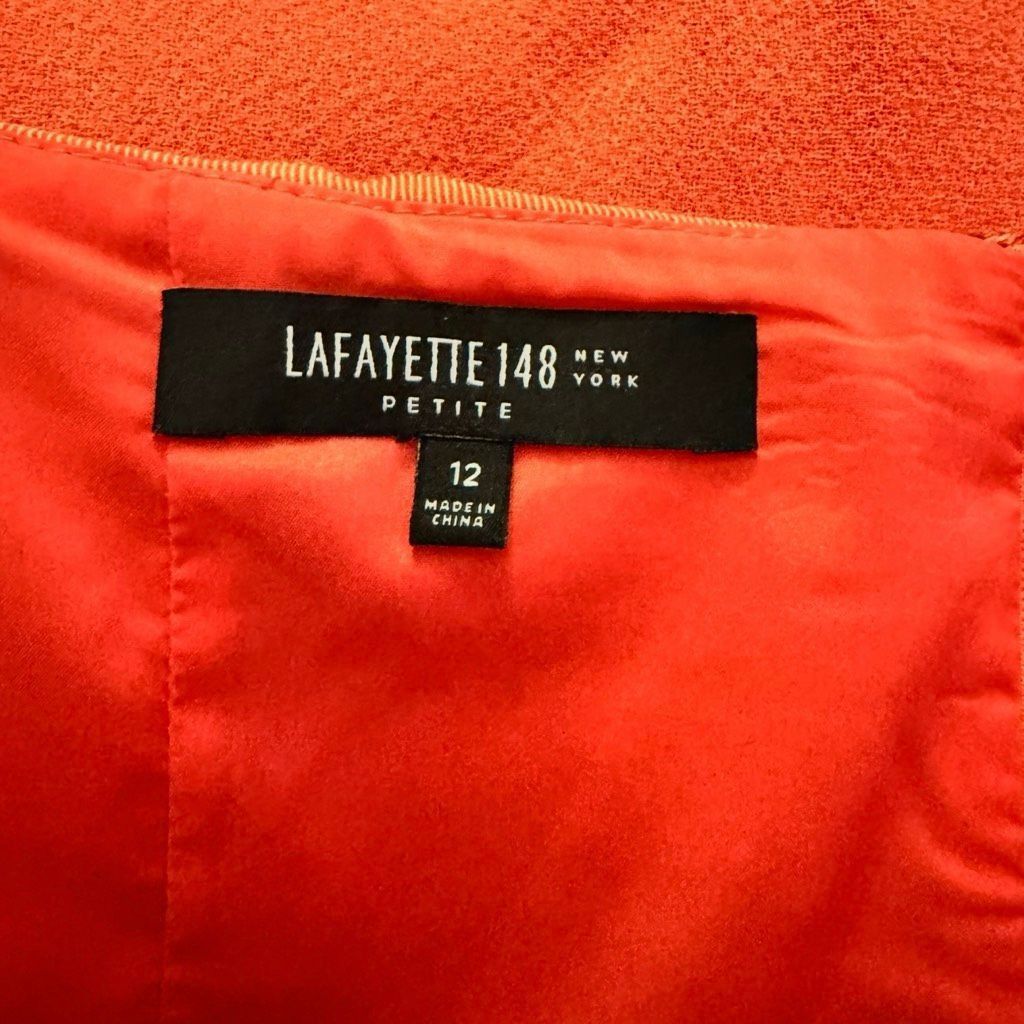 Lafayette 148 Lafayette 148 Virgin Wool Pencil Skirt Women’s 12 Pink Knee Size 34" / US 12 / IT 48 - 3 Thumbnail