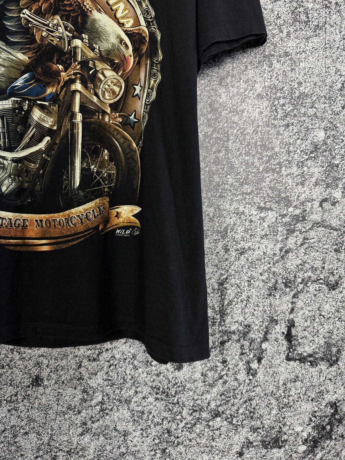 Vintage Men’s The Wild Spirit Vintage Motorcycle Eagle Logo Size XL Size US XL / EU 56 / 4 - 6 Thumbnail