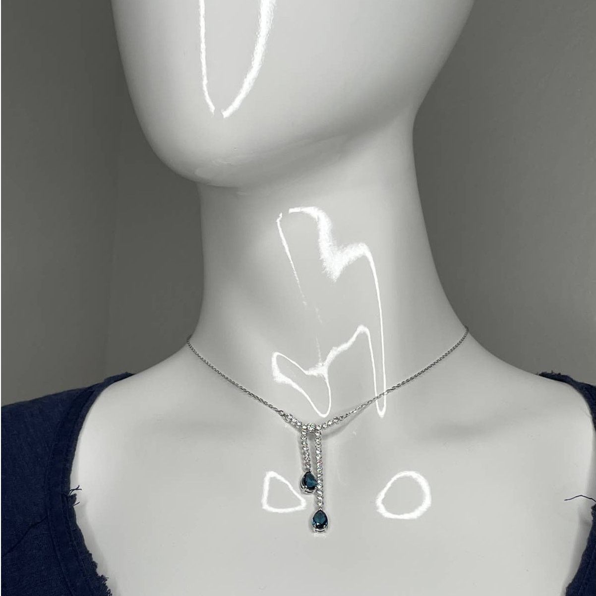 Swarovski Swarovski Vintage Y Necklace White Rhodium Plating Size ONE SIZE - 5 Thumbnail