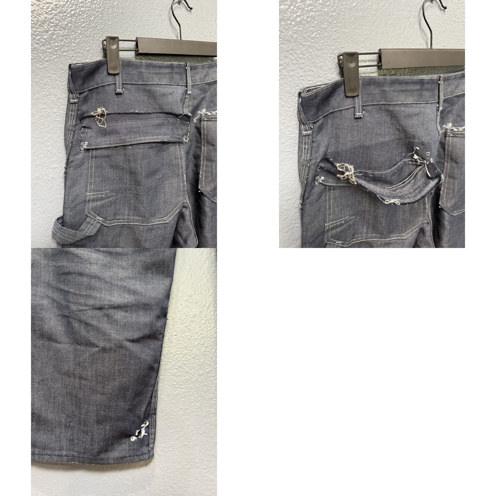 Vintage VINTAGE Toughskins Sanforized Blue Cotton Men’s Carpenter Pants Sz 32 Denim 1960s 32/30 Mens Regular 29in Inseam Size US 32 / EU 48 - 8 Thumbnail