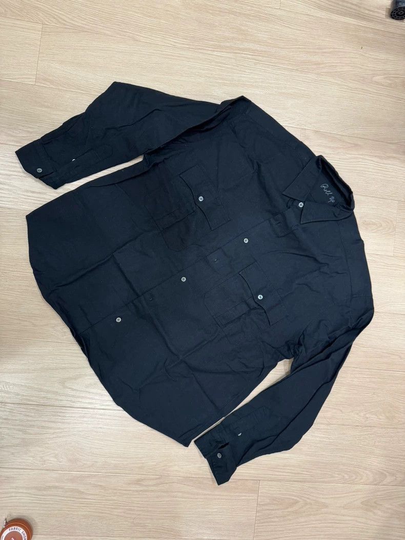 Porter Classic Roll Up Black Shirt-2506