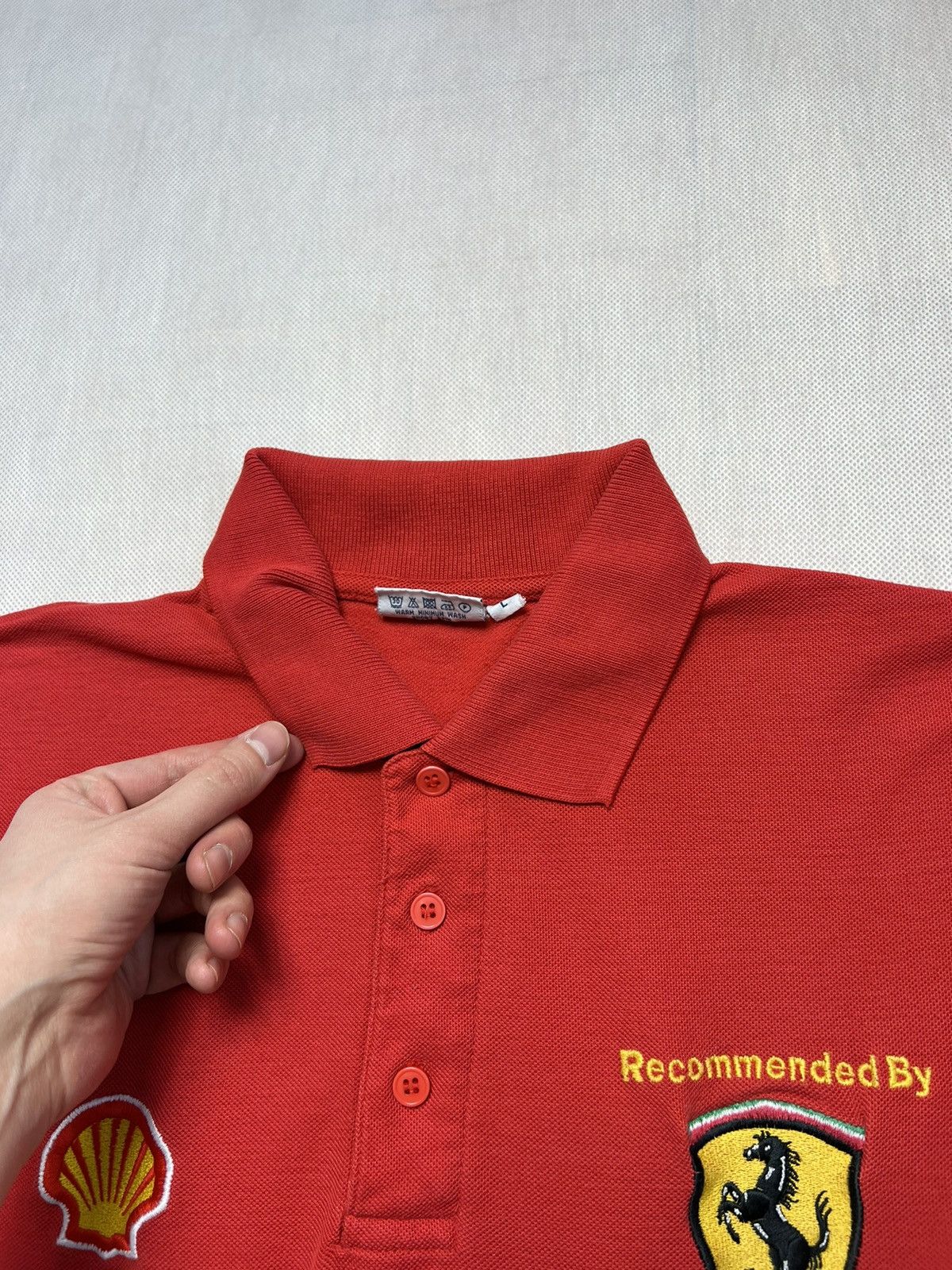 Ferrari × Vintage Polo Shirt Ferrari Racing Nascar Shell Vintage 90’s Size US L / EU 52-54 / 3 - 5 Thumbnail
