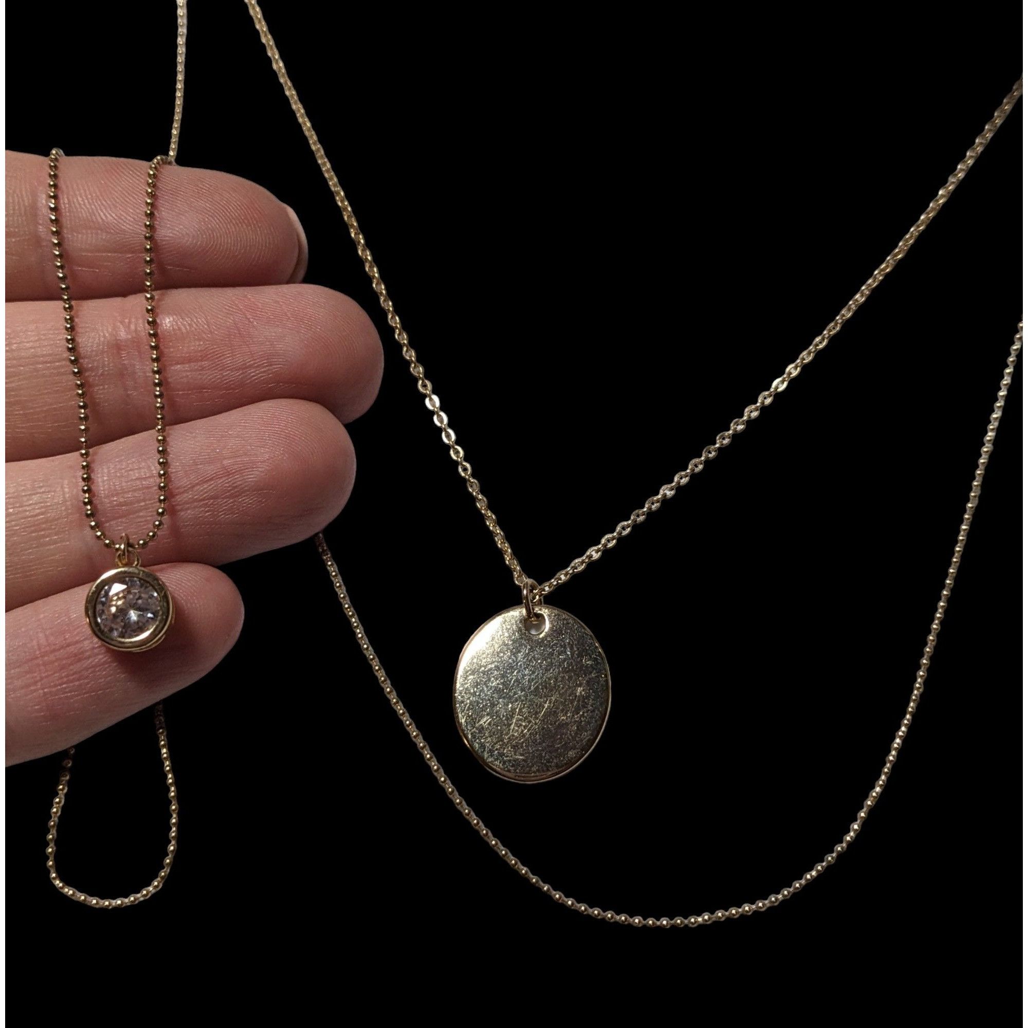 Express Express Multistrand Dainty Chain Pendant Necklace Size ONE SIZE - 1 Thumbnail
