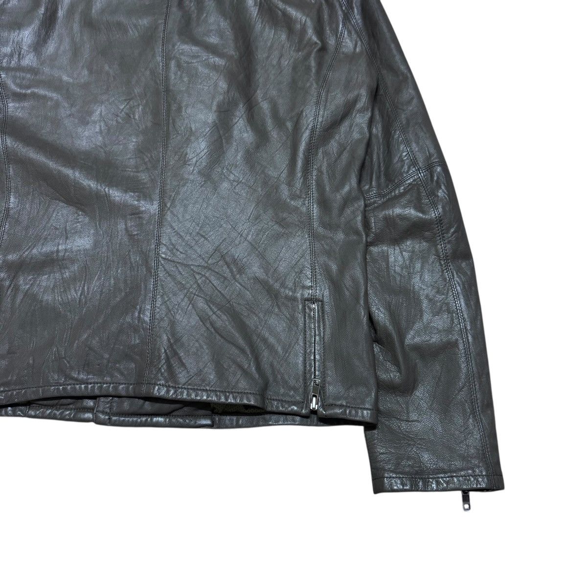 Le Grande Bleu (L.G.B.) Custom Culture Goat Skin Leather Biker Jacket Size US M / EU 48-50 / 2 - 11 Thumbnail
