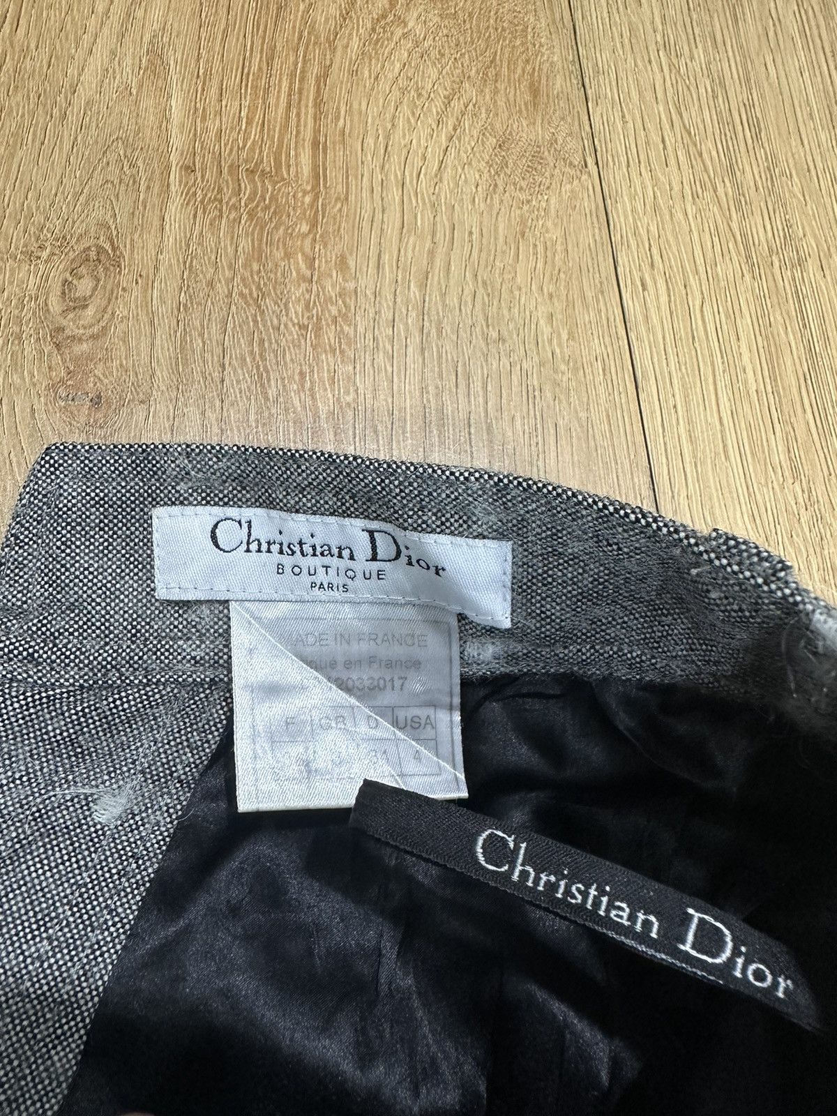 Christian Dior Monsieur × Dior Christian Dior Mohair and Wool Asymmetrical Skirt, 2000s Size 27" / US 4 / IT 40 - 15 Thumbnail