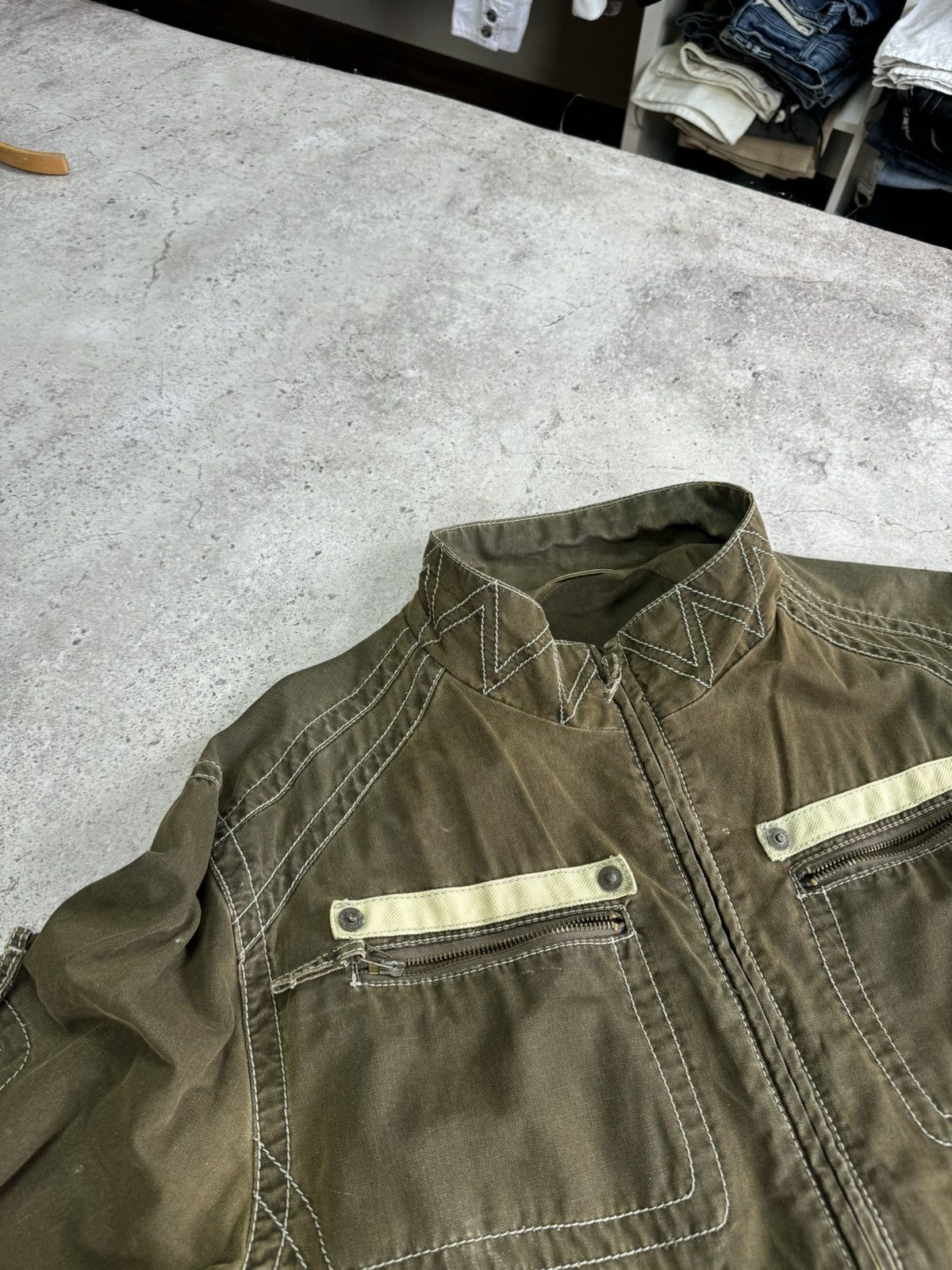 Junya Watanabe Vintage Faded Multi-pocket Cargo Junya Watanabe Style Jacket Size US L / EU 52-54 / 3 - 3 Thumbnail